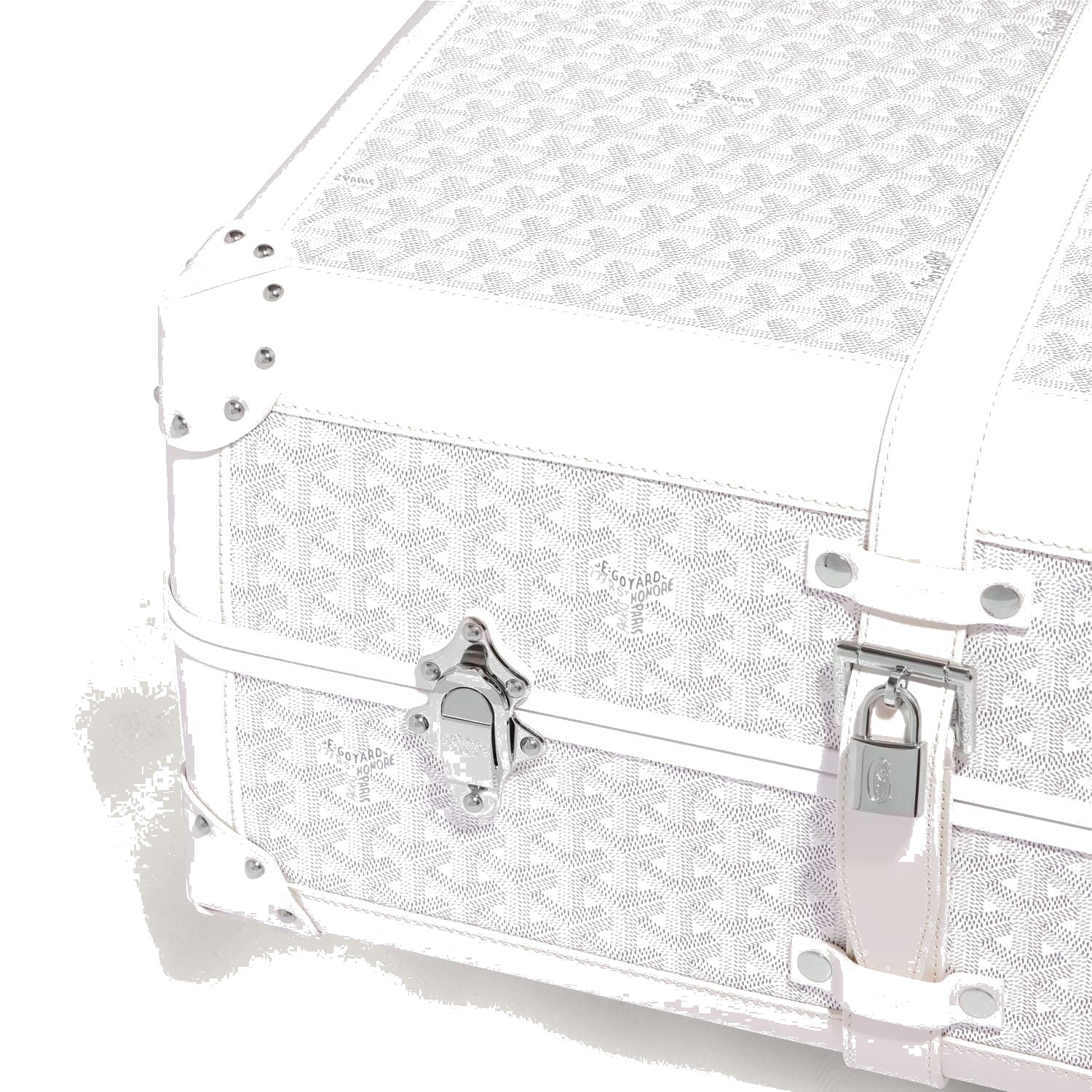 Canvas Rolling Trolley Suitcase - Cabin - White - 58