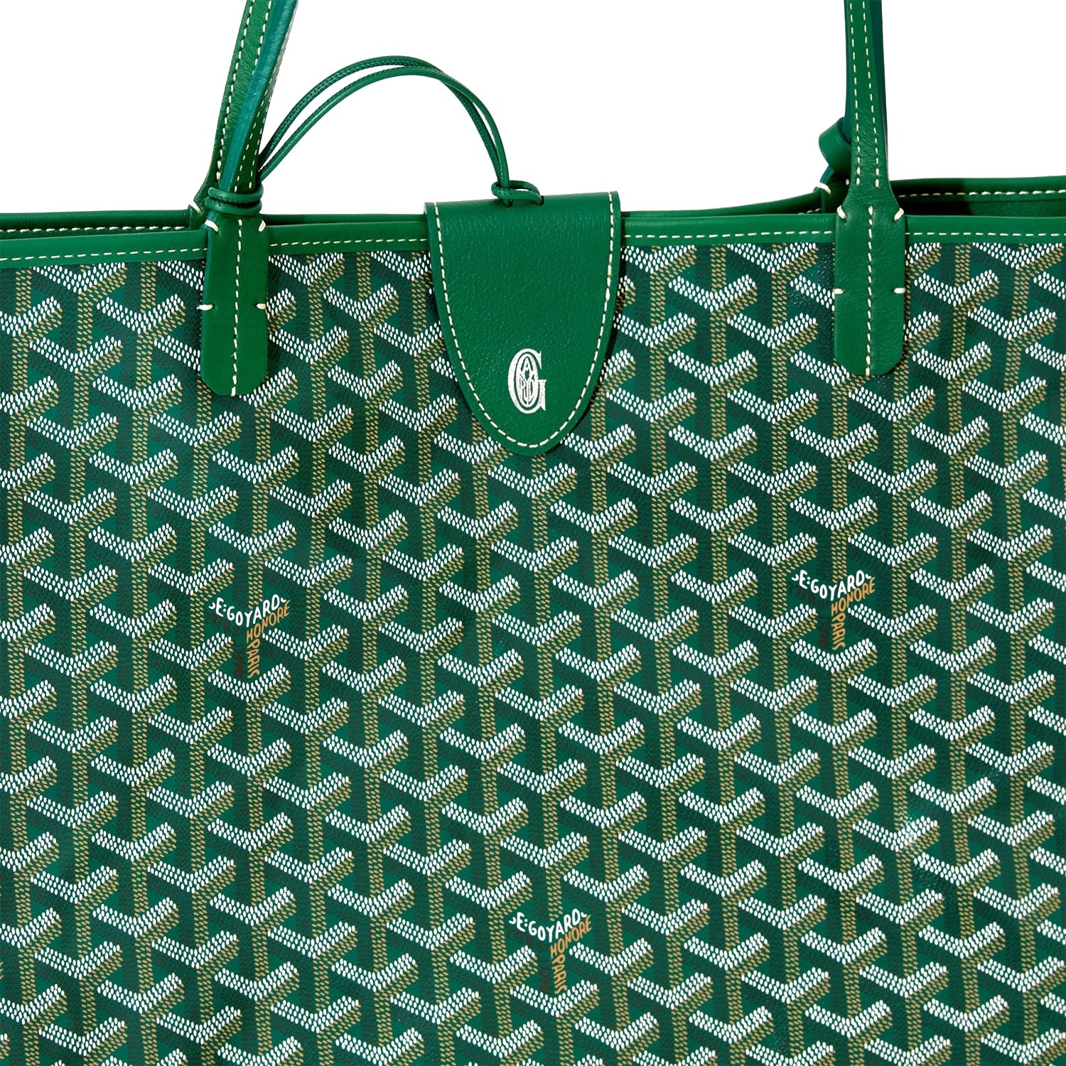 Reversible Leather Tote Bag - Large - Green - 29