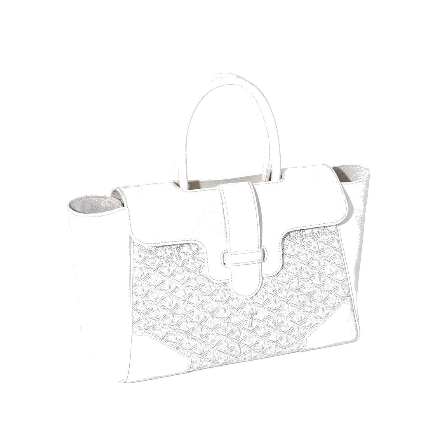 Structured Convertible Tote Bag - White - 67