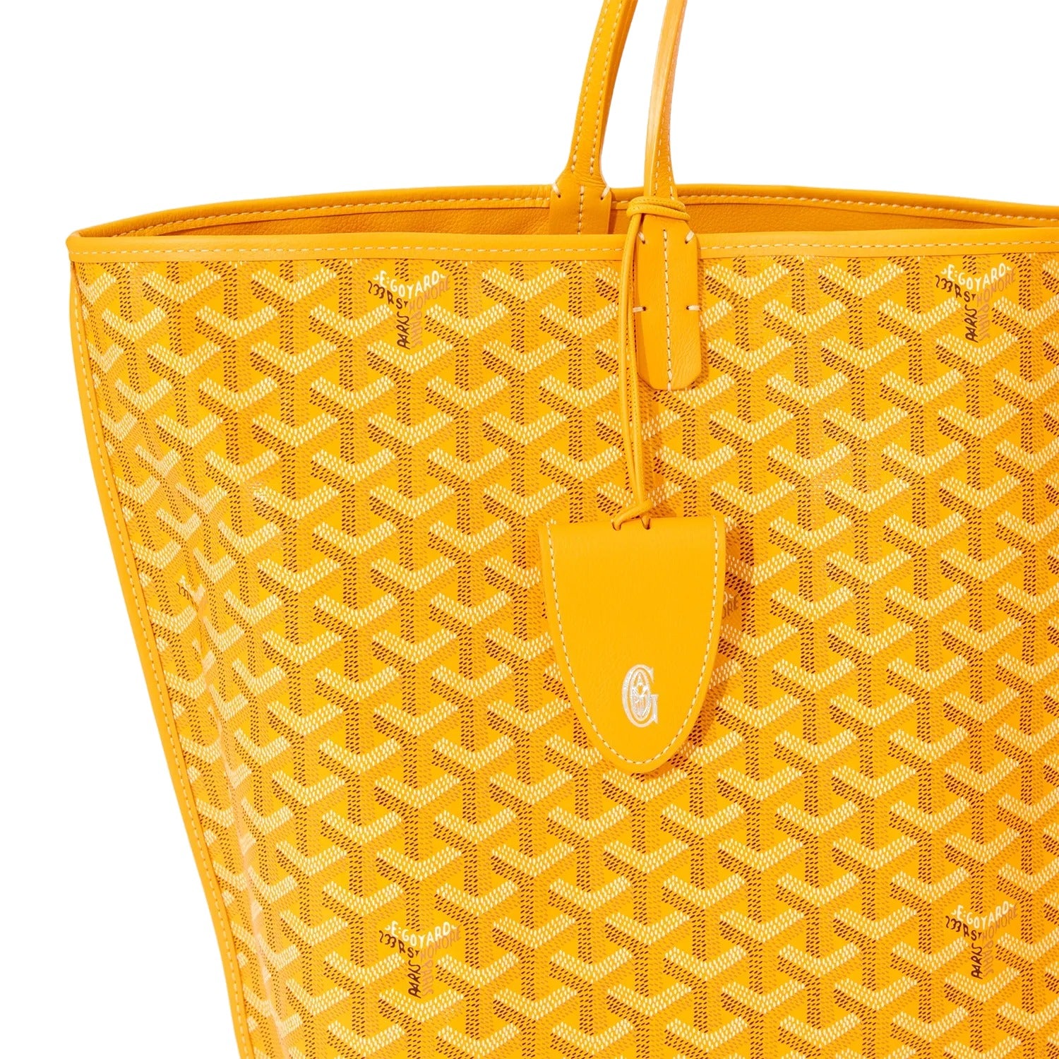 Reversible Leather Tote Bag - Large - Yellow - 25