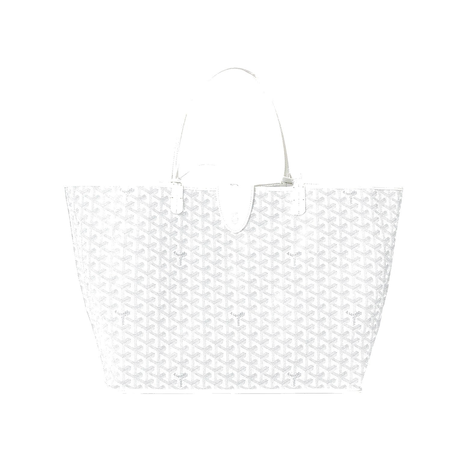Reversible Leather Tote Bag - Large - White - 48