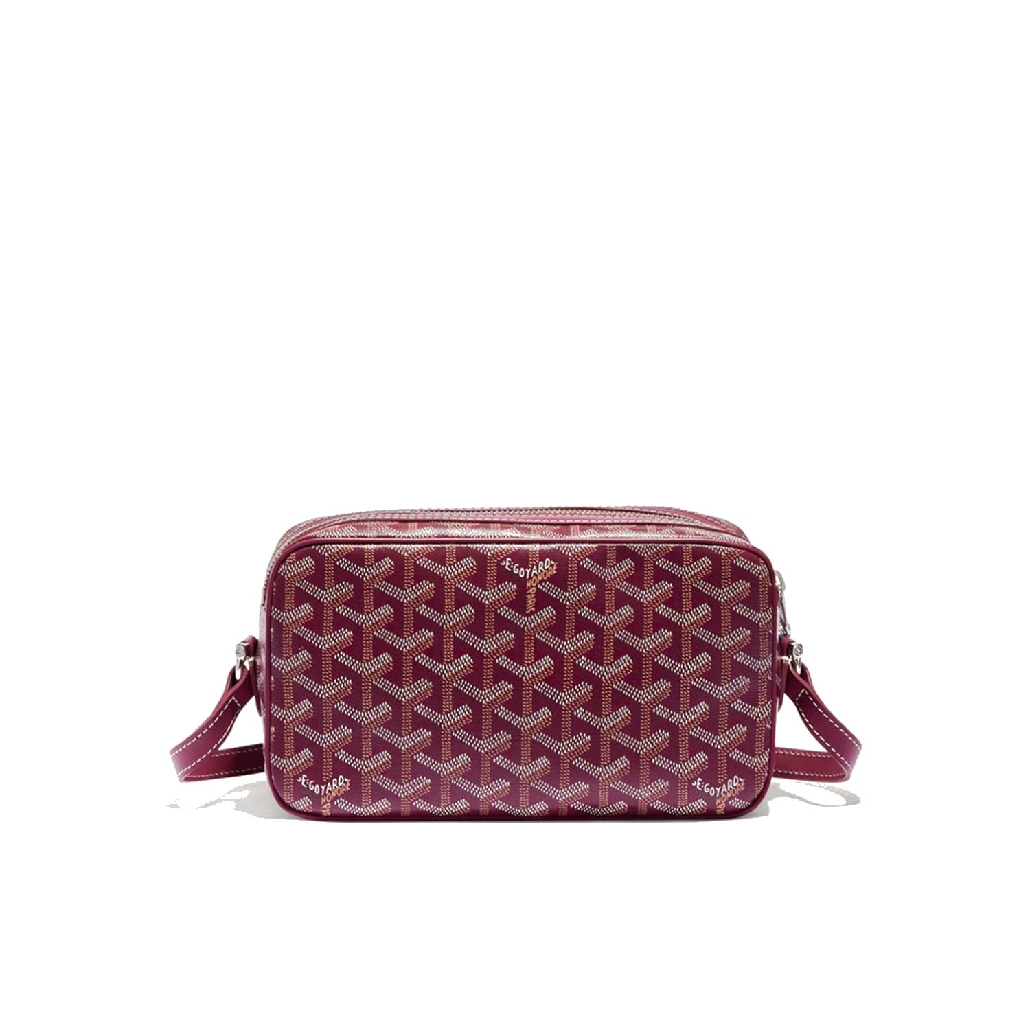 Compact Crossbody Flap Bag - Burgundy - 35
