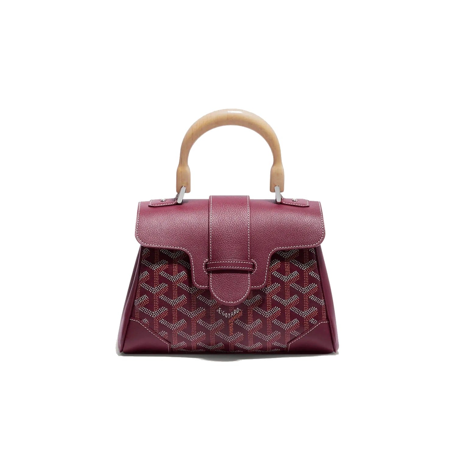 Soft Leather Mini Crossbody Bag - Burgundy - 42