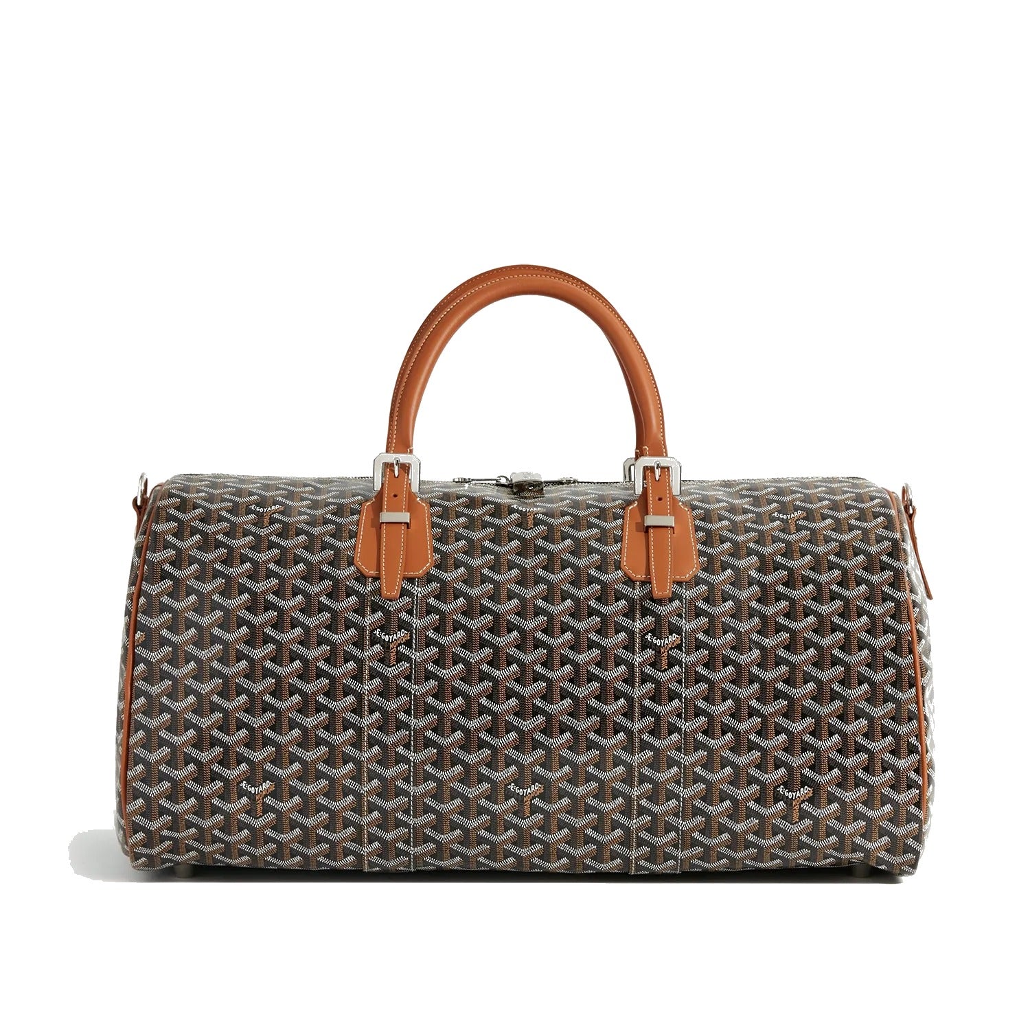 Canvas Travel Duffel - 50cm - Black & Tan - 6