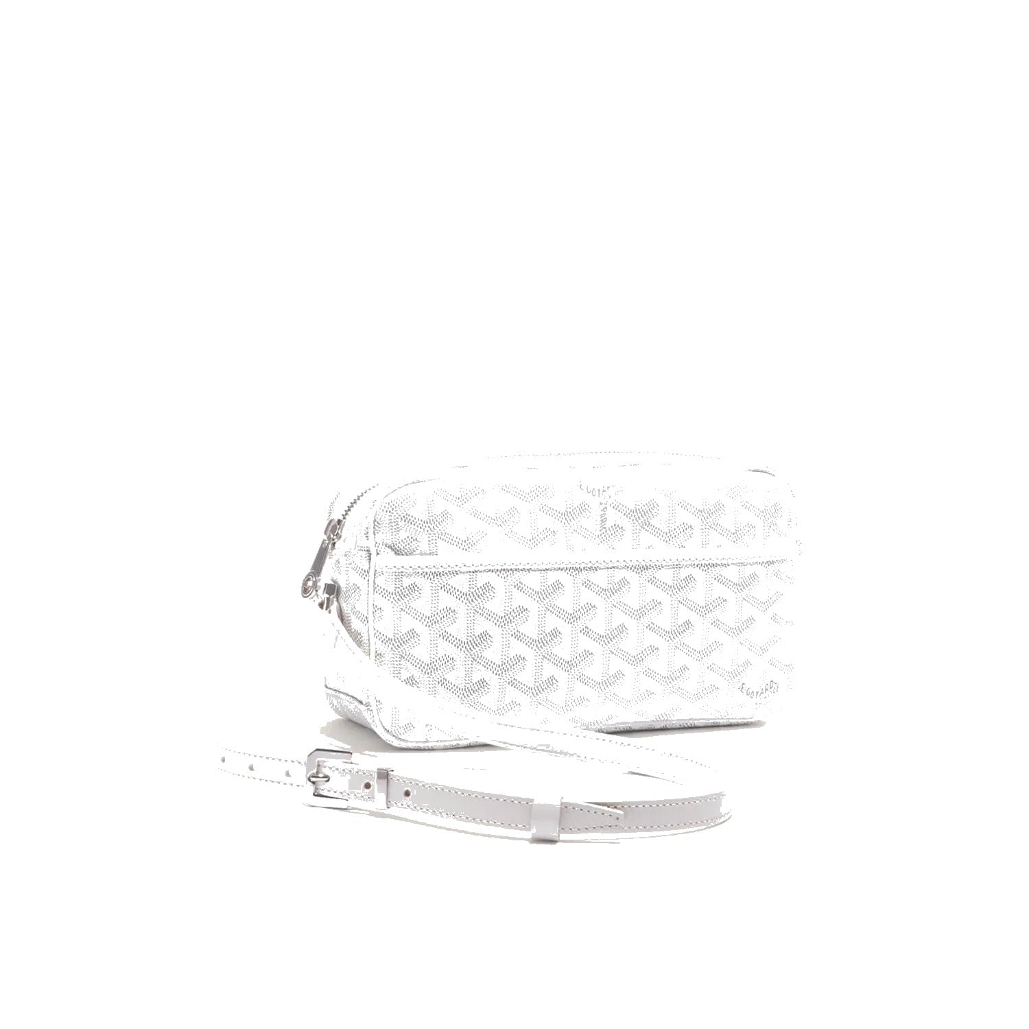 Compact Crossbody Flap Bag - White