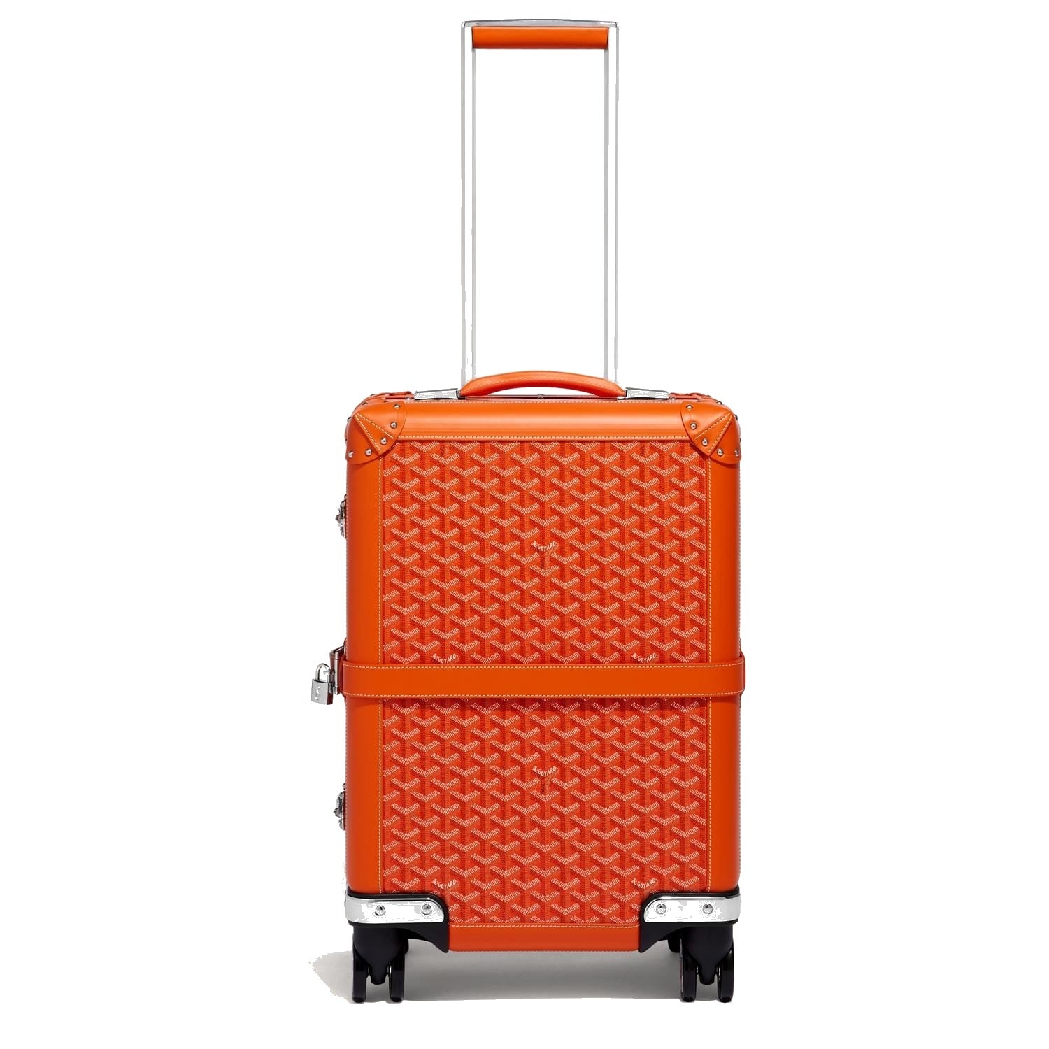Canvas Rolling Trolley Suitcase - Cabin - Orange - 19
