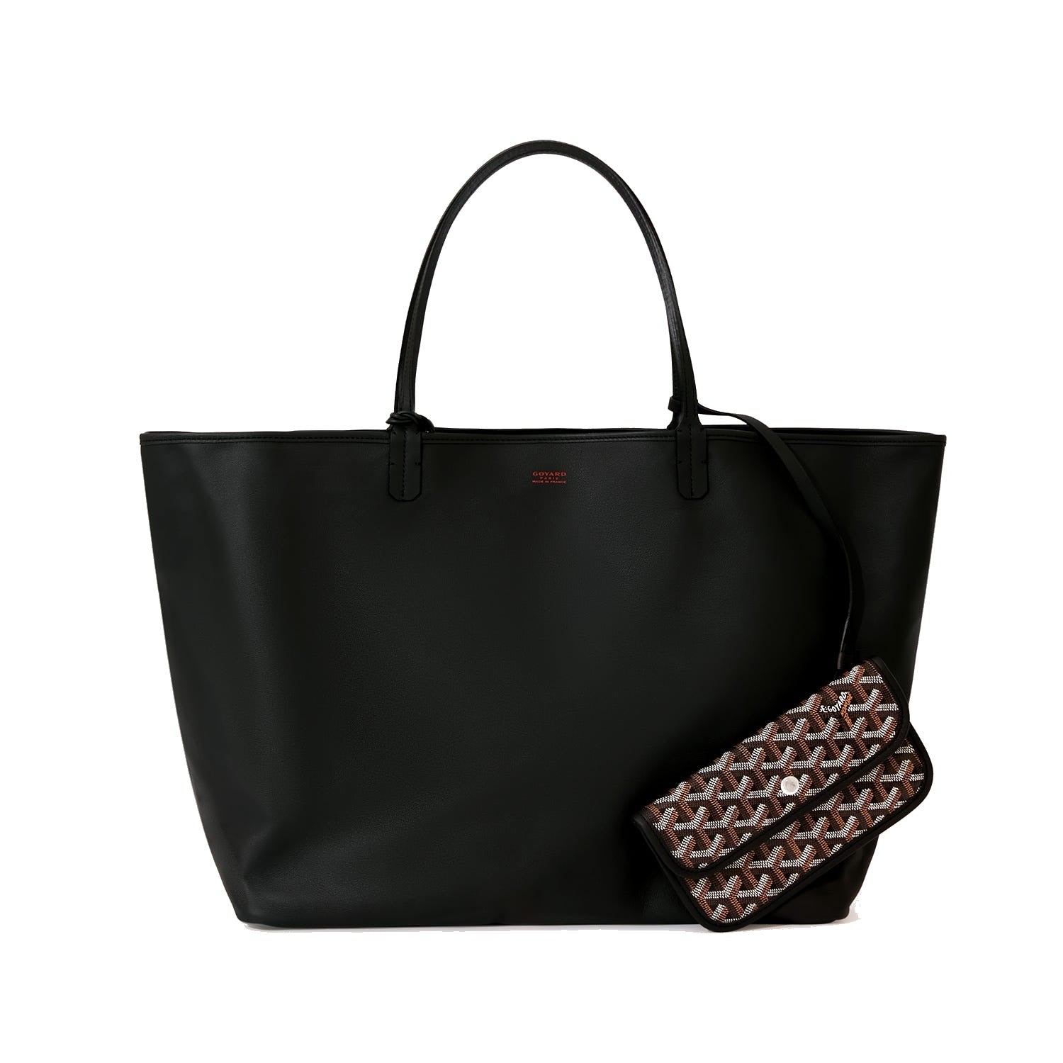 Reversible Leather Tote Bag - Large - Black - 2