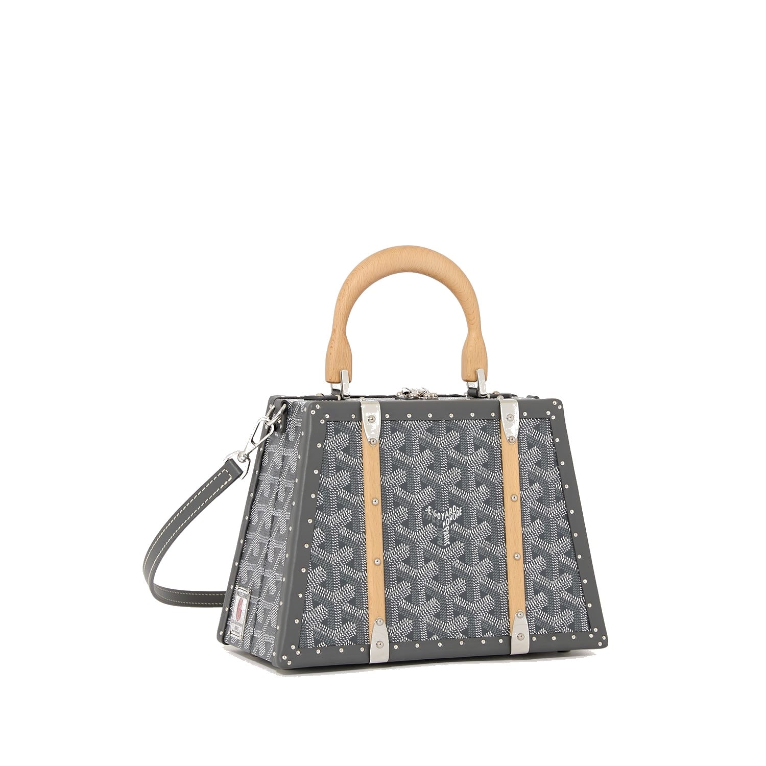 Mini Structured Trunk Crossbody - Grey