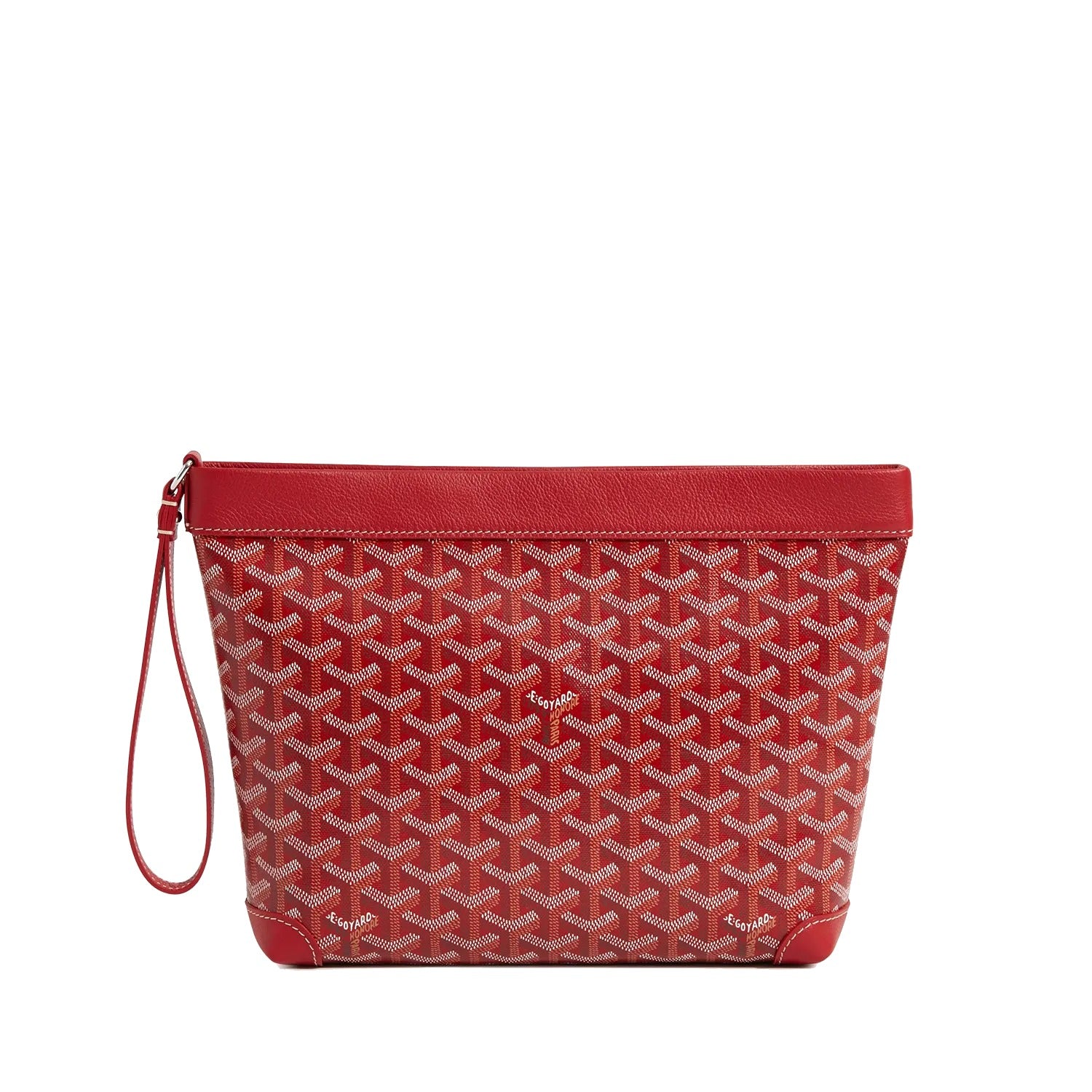 Compact Leather Everyday Pouch - Red - 10