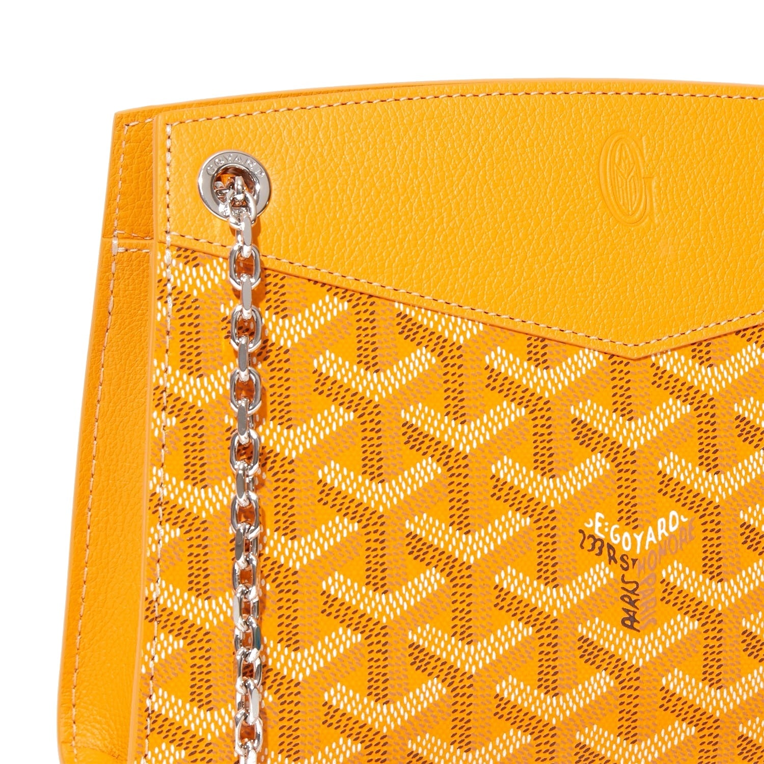 Structured Mini Bucket Bag - Yellow - 25