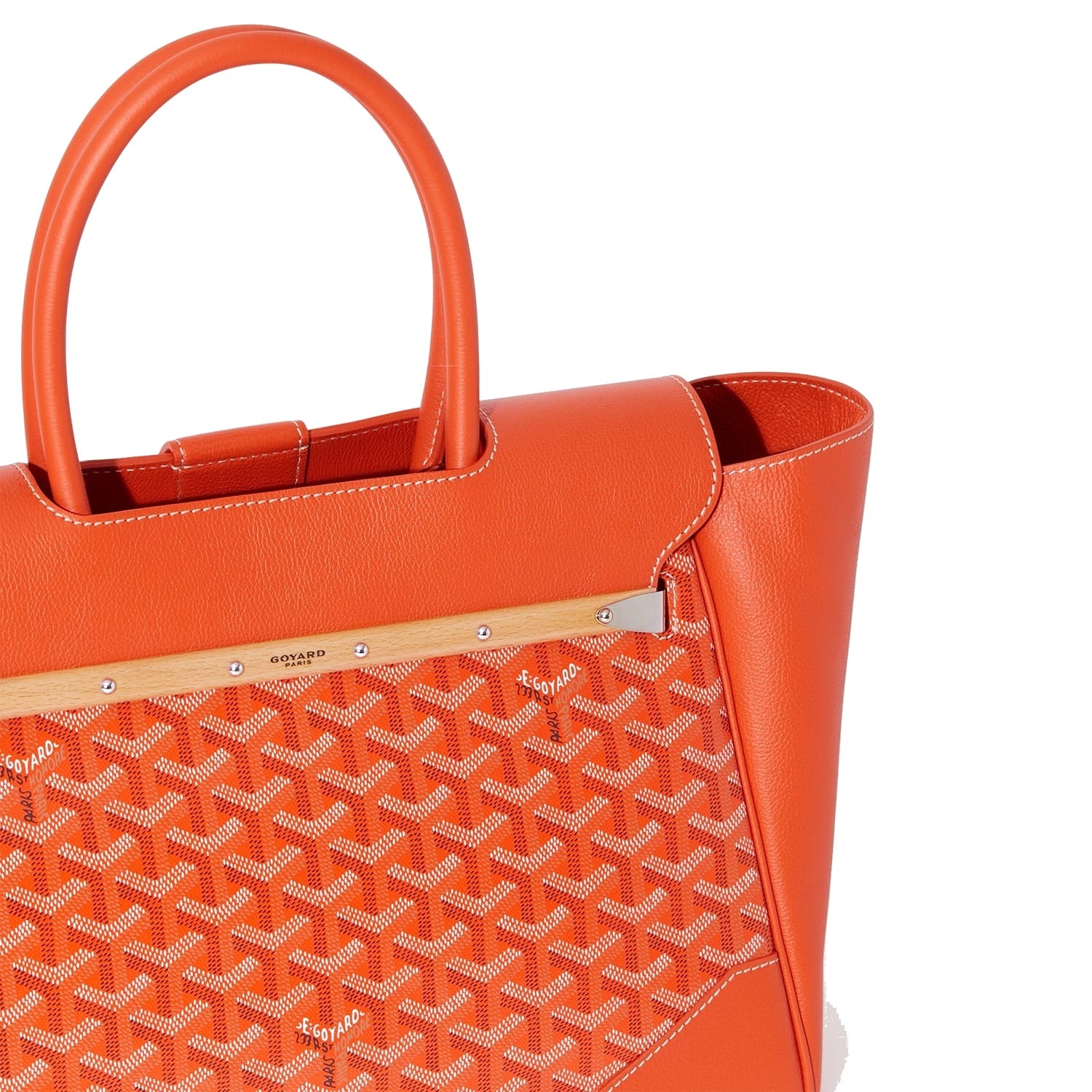 Structured Convertible Tote Bag - Orange - 27