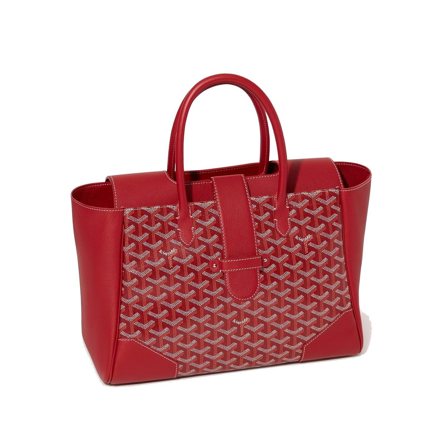 Structured Convertible Tote Bag - Red - 21