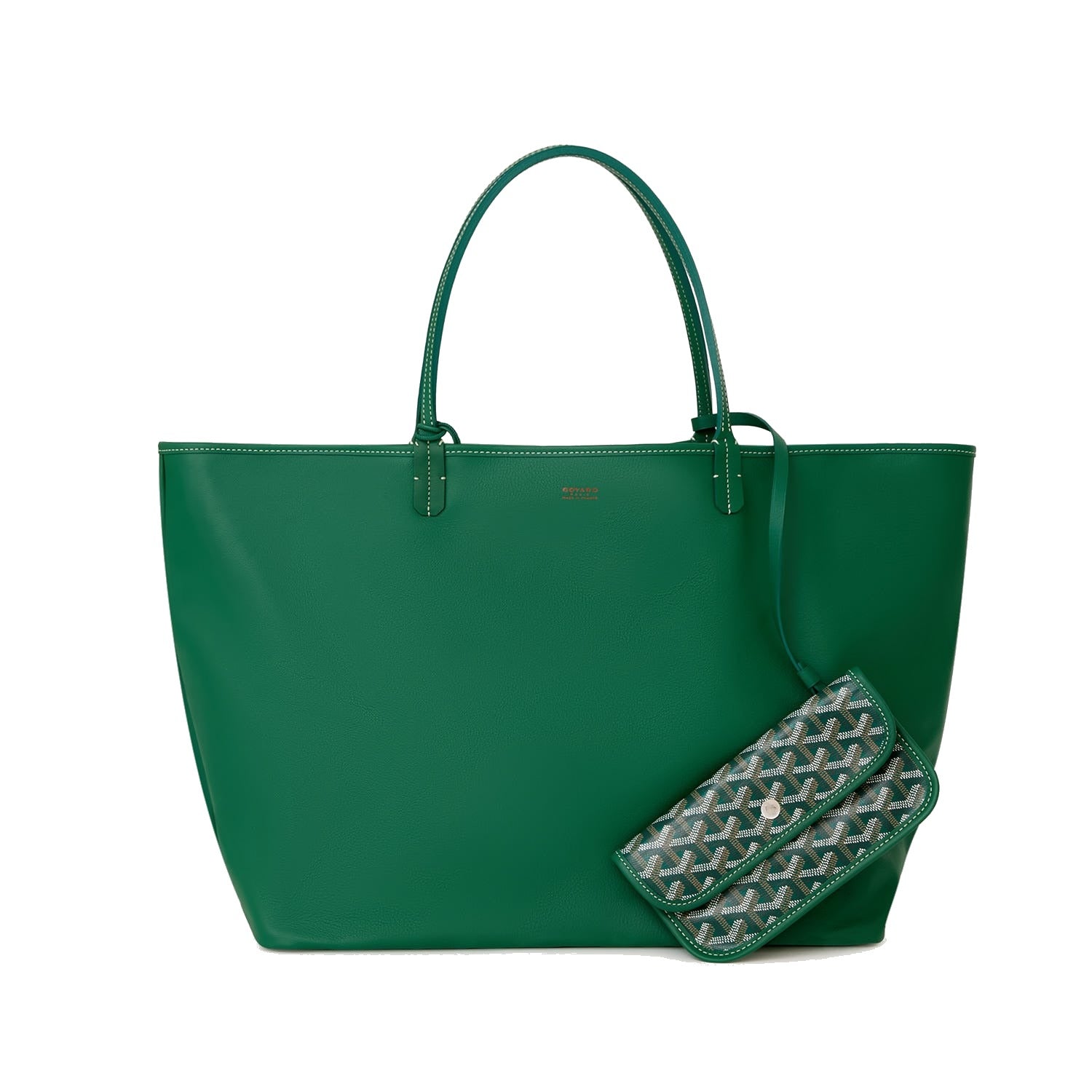 Reversible Leather Tote Bag - Large - Green - 27
