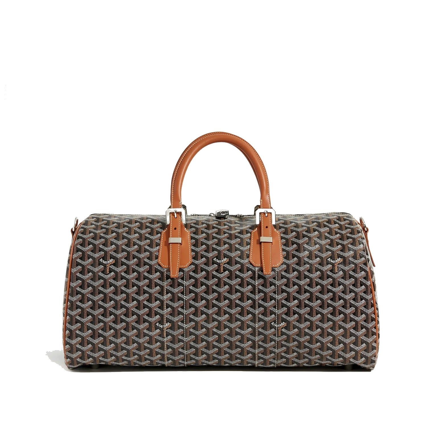 Canvas Travel Duffel - 45cm - Black & Tan - 6