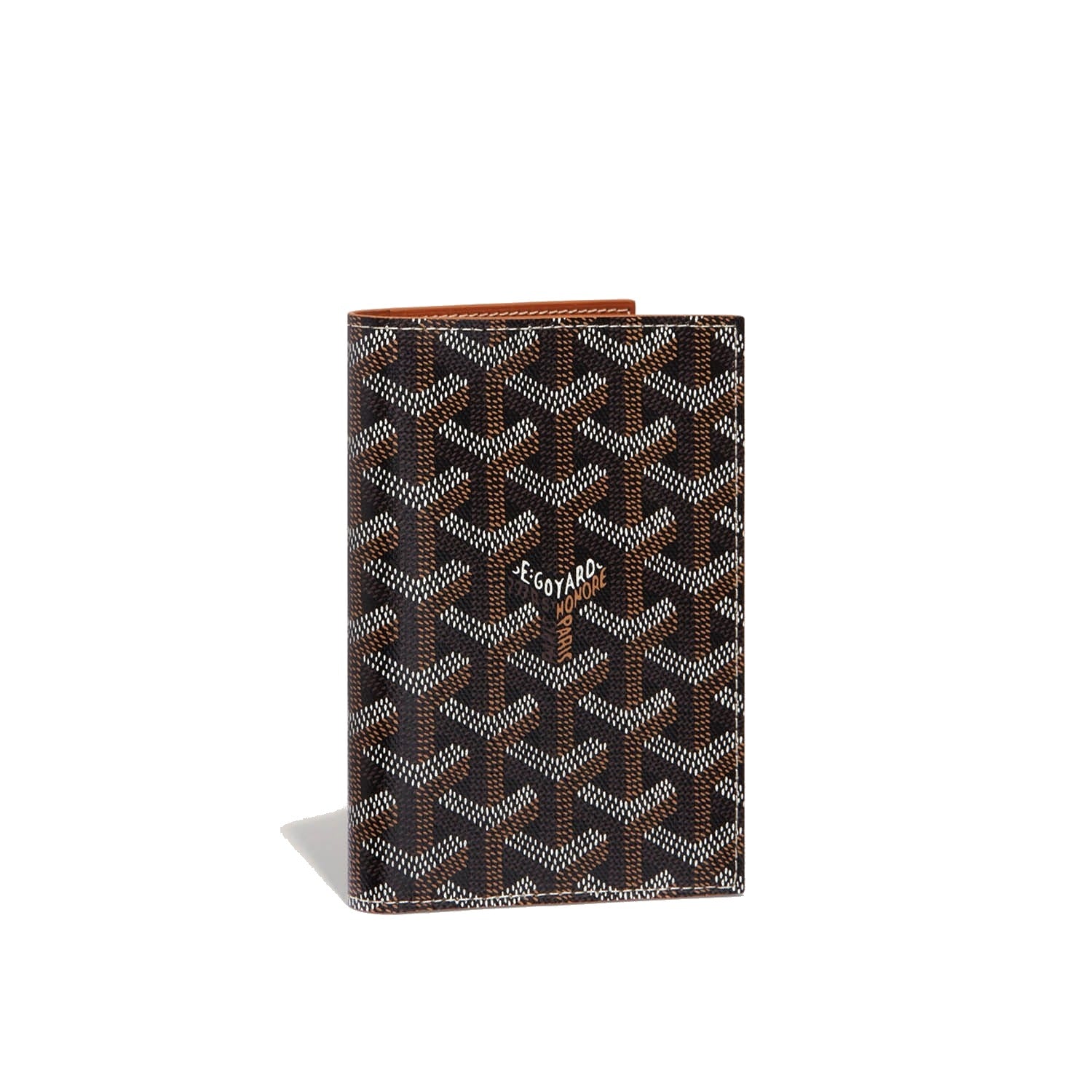 Canvas Passport Cover - Black & Tan