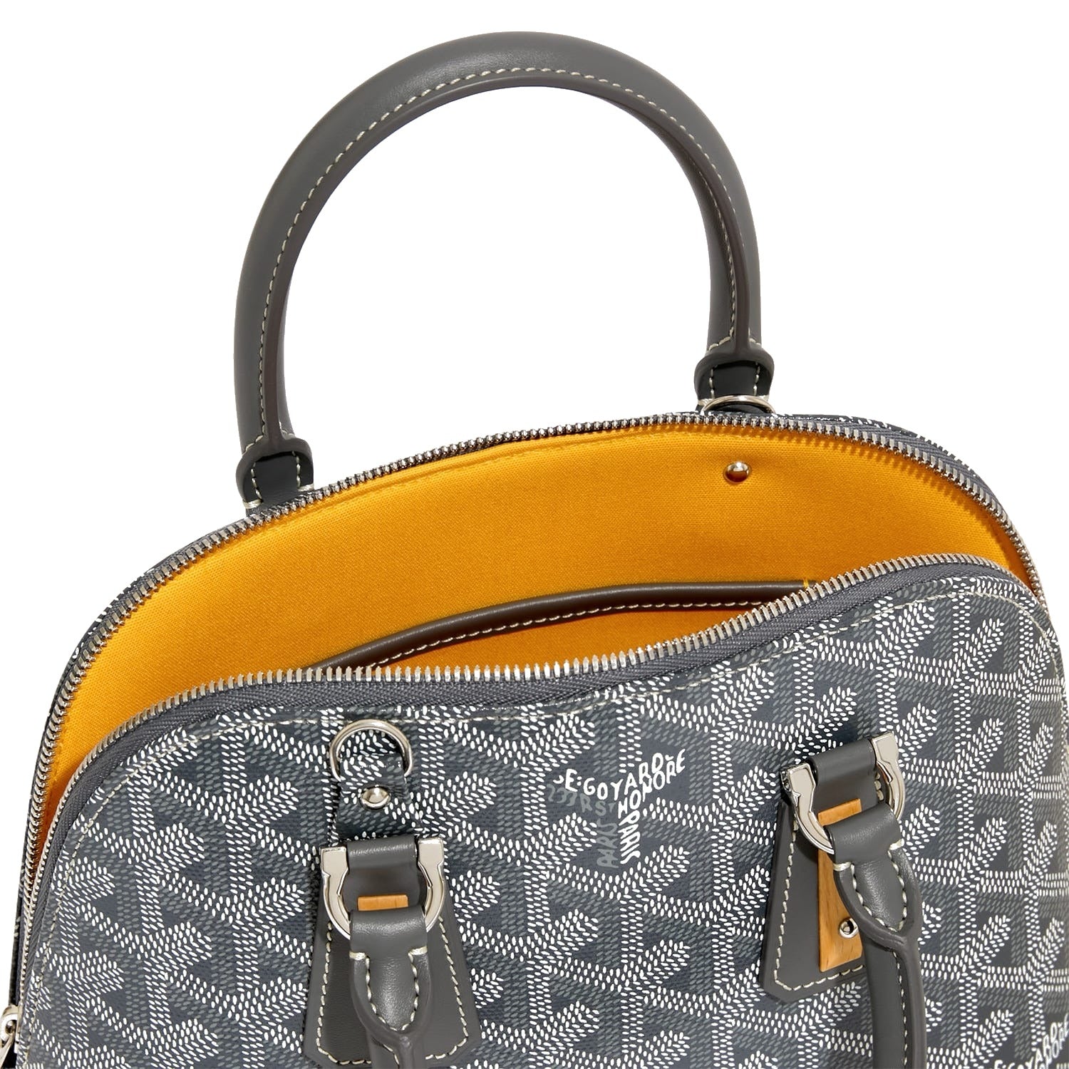 Mini Structured Top-Handle Bag - Grey - 54