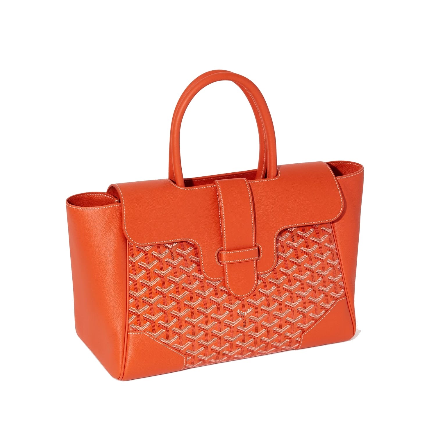 Structured Convertible Tote Bag - Orange - 25