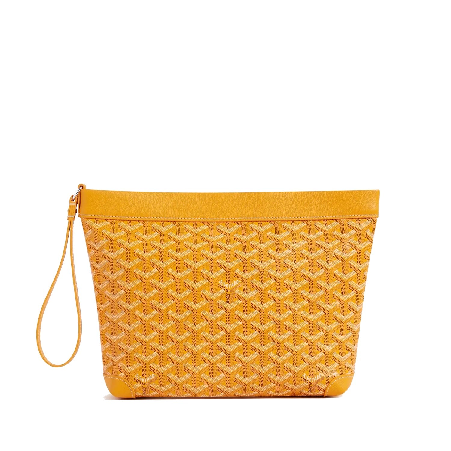 Compact Leather Everyday Pouch - Yellow - 18