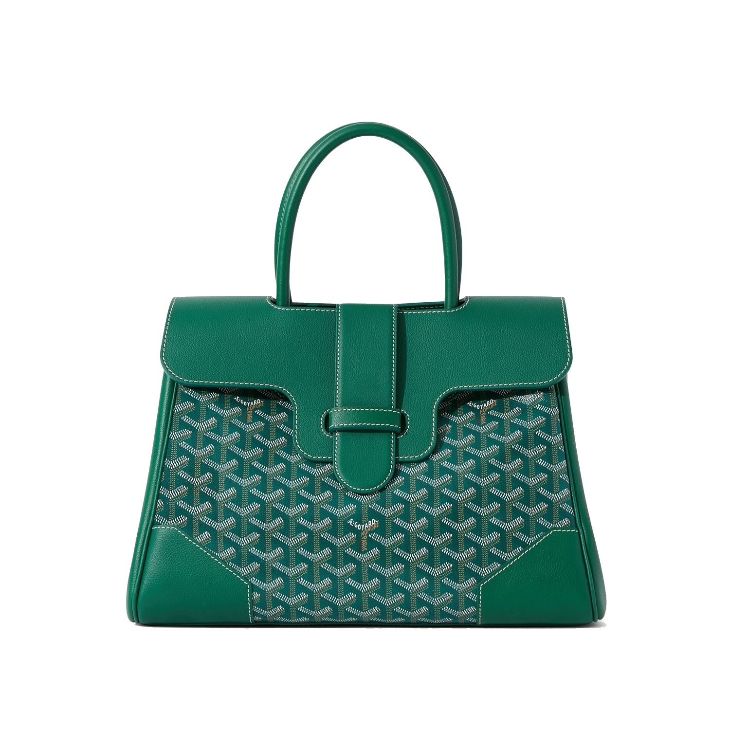 Structured Convertible Tote Bag - Green - 37