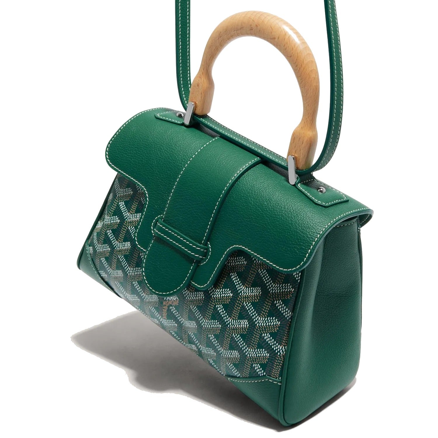 Soft Leather Mini Crossbody Bag - Green - 29