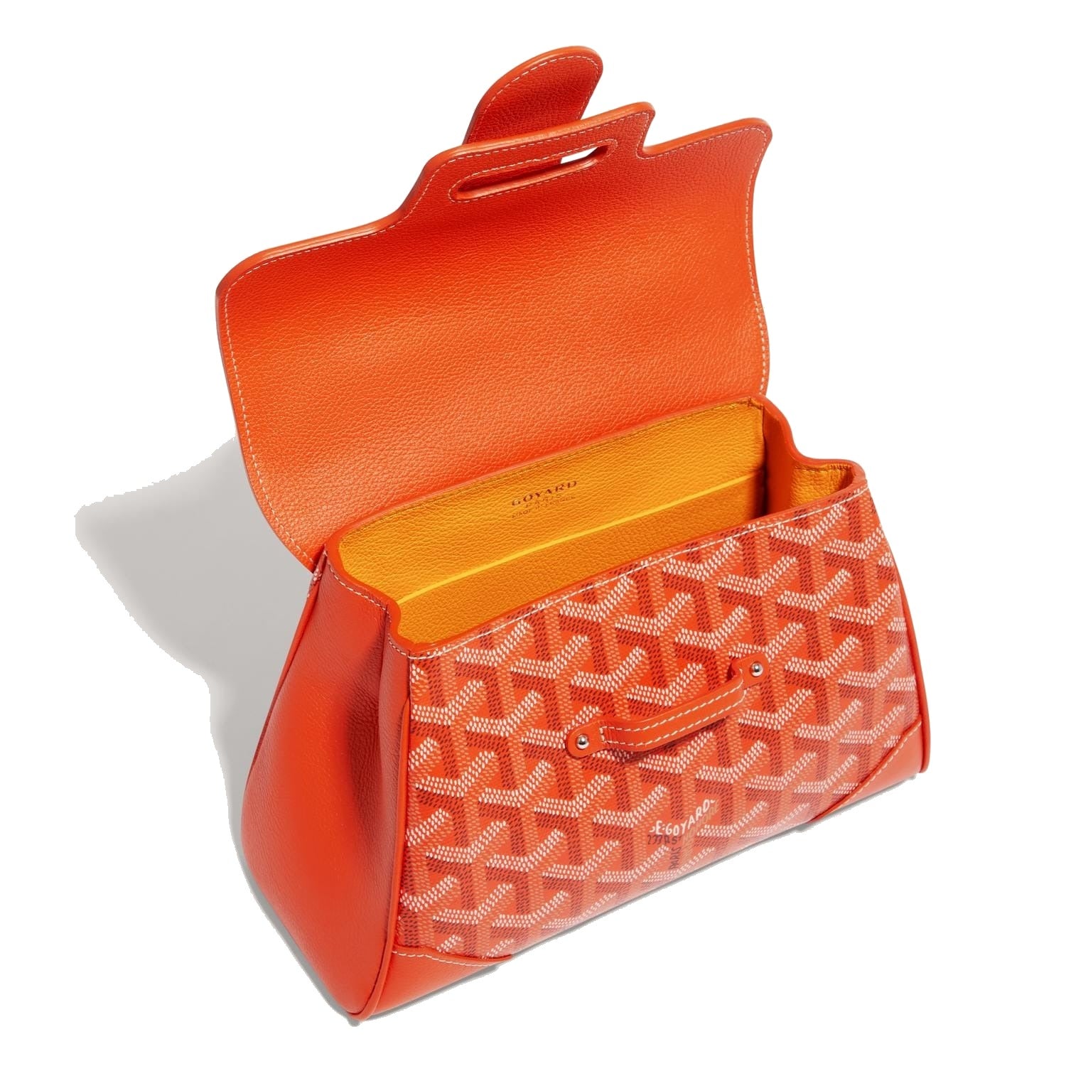 Soft Leather Mini Crossbody Bag - Orange - 20