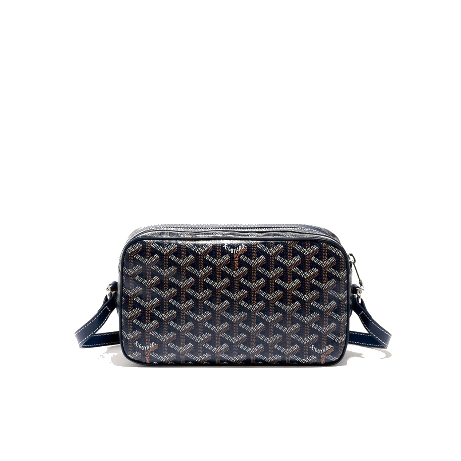 Compact Crossbody Flap Bag - Navy Blue - 31