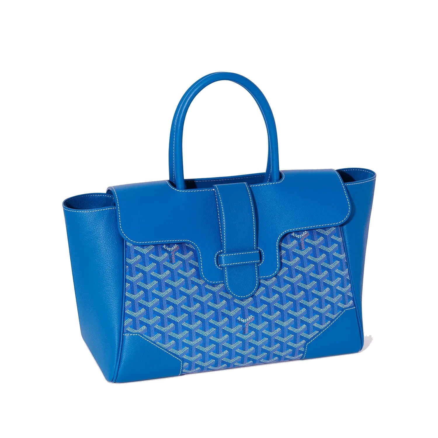 Structured Convertible Tote Bag - Sky Blue - 46