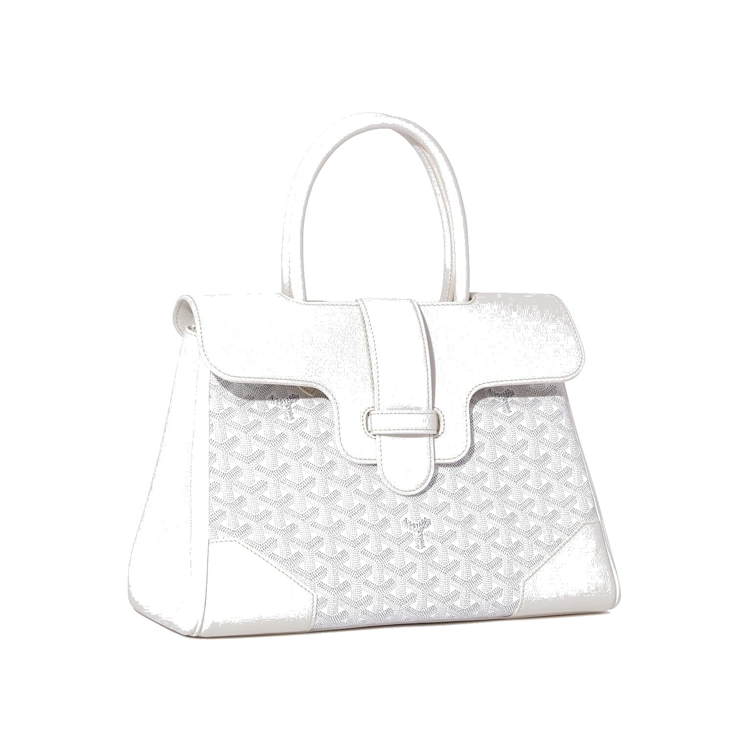 Structured Convertible Tote Bag - White