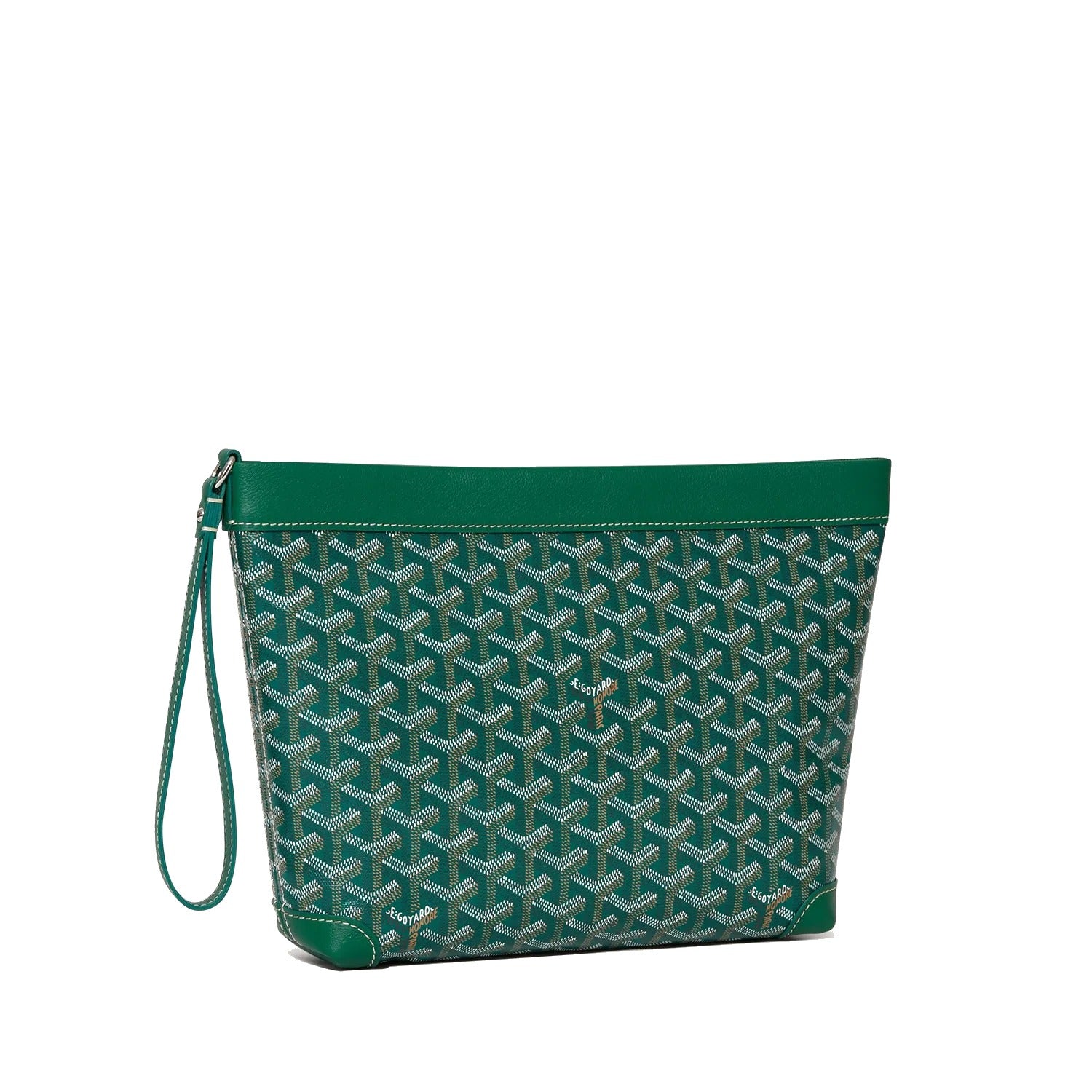 Compact Leather Everyday Pouch - Green