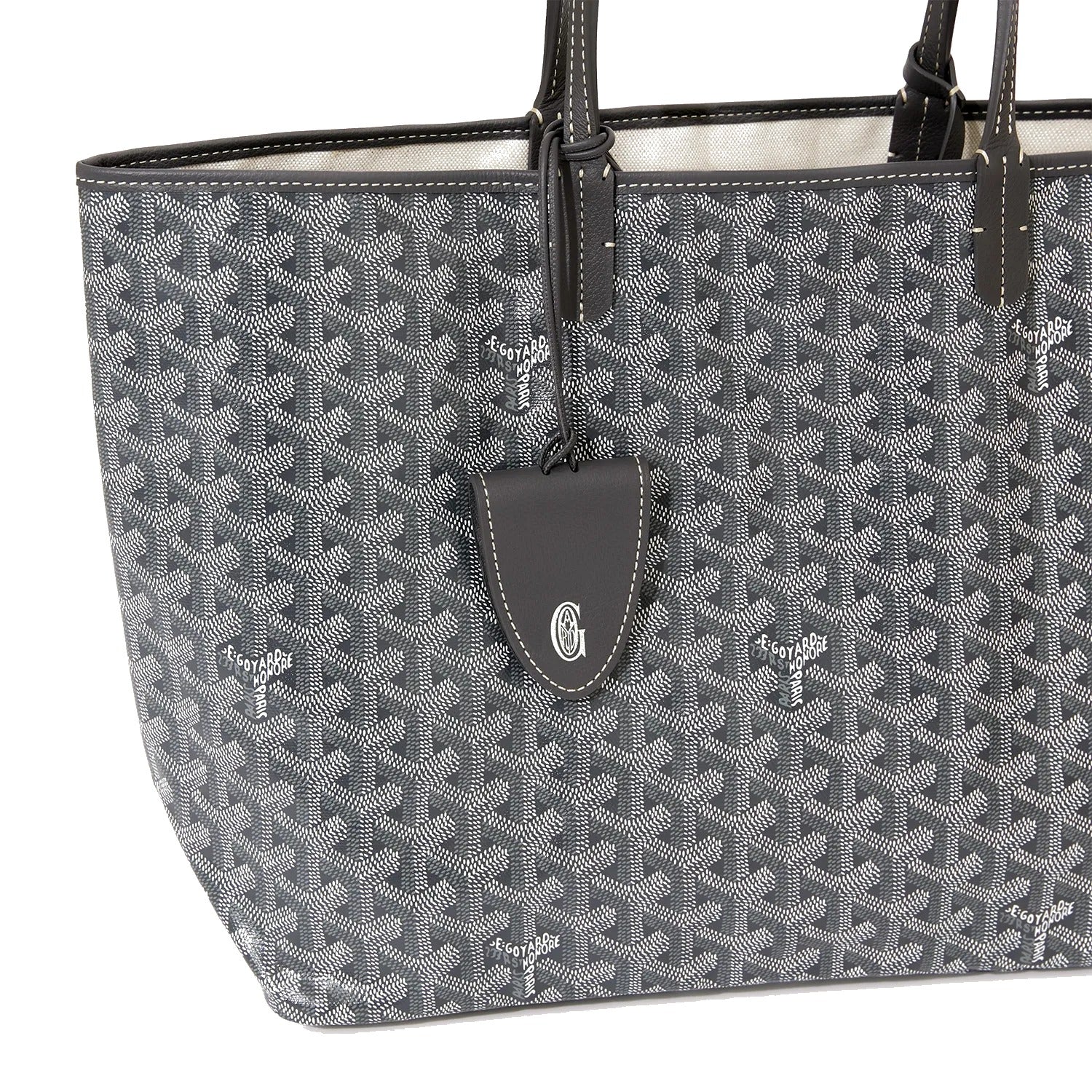 Canvas Tote with Personalized Stripes - Small - Grey - 66