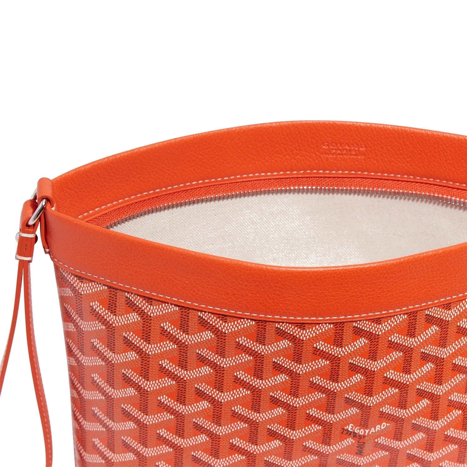 Compact Leather Everyday Pouch - Orange - 16