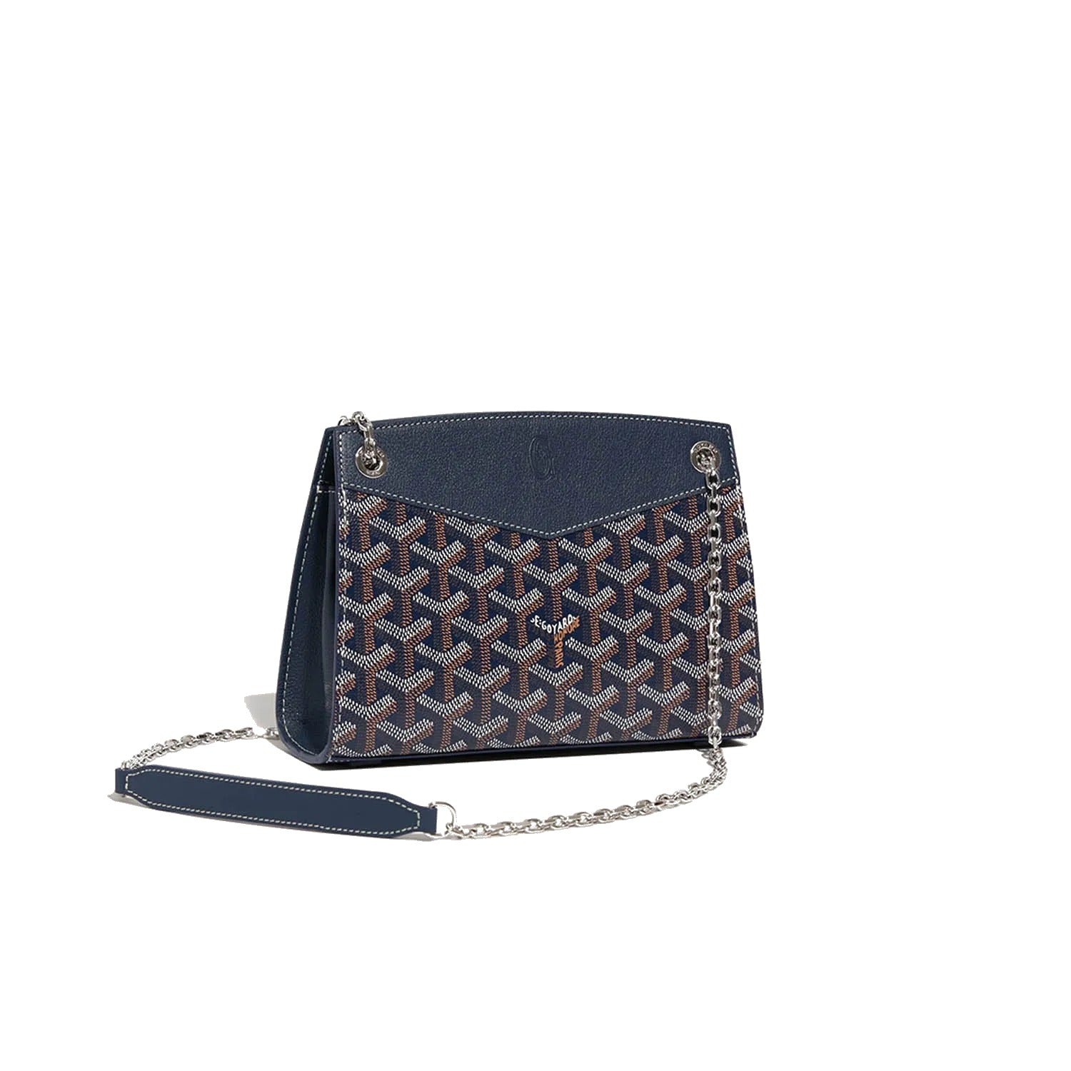 Structured Mini Bucket Bag - Navy Blue