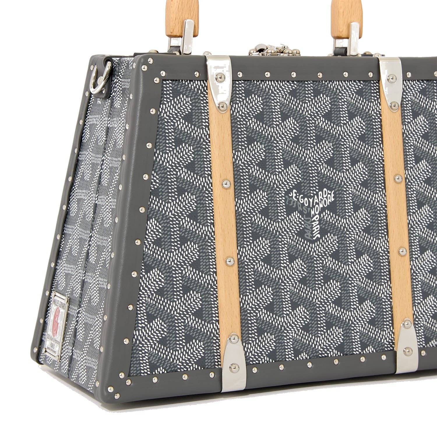 Mini Structured Trunk Crossbody - Grey - 33