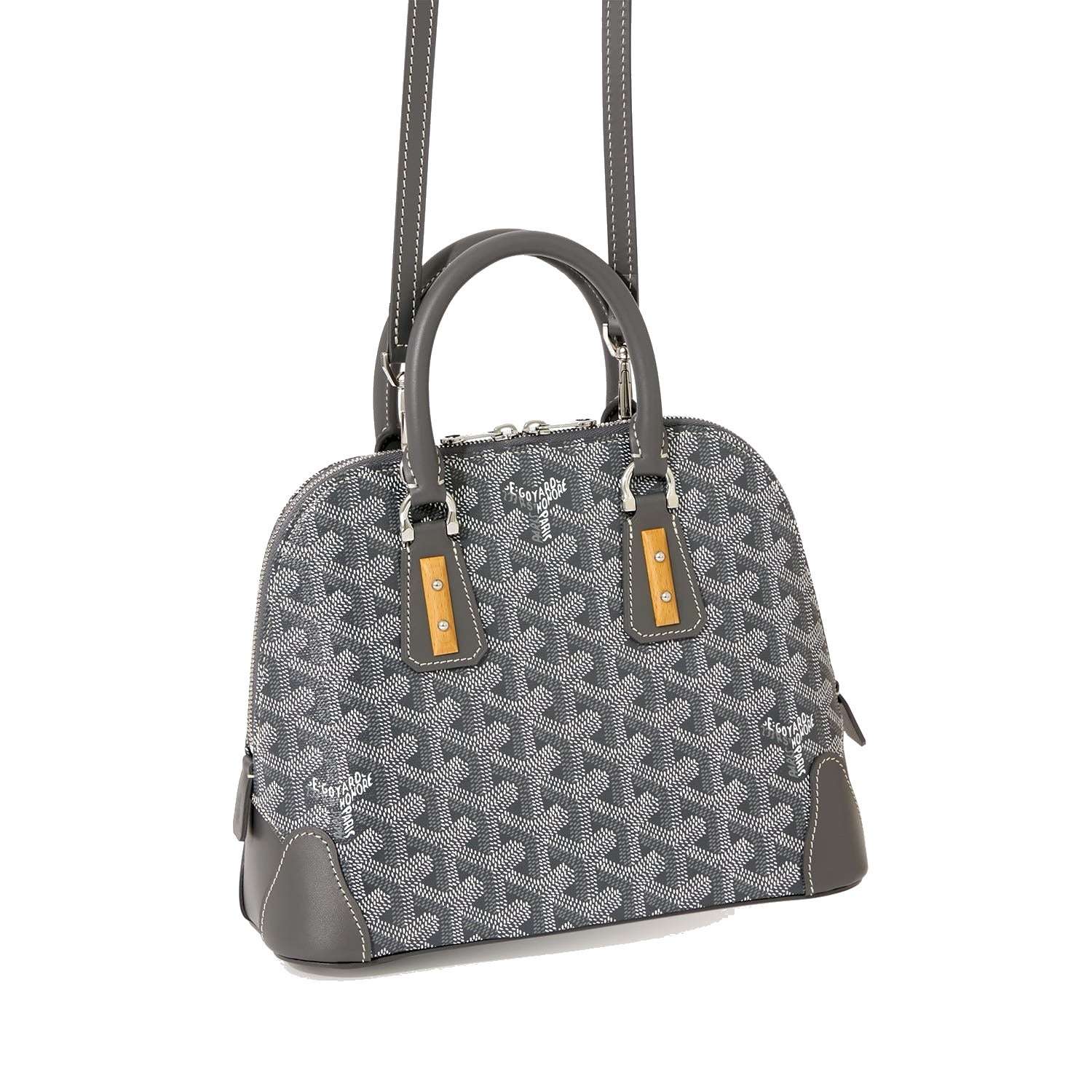Mini Structured Top-Handle Bag - Grey - 55