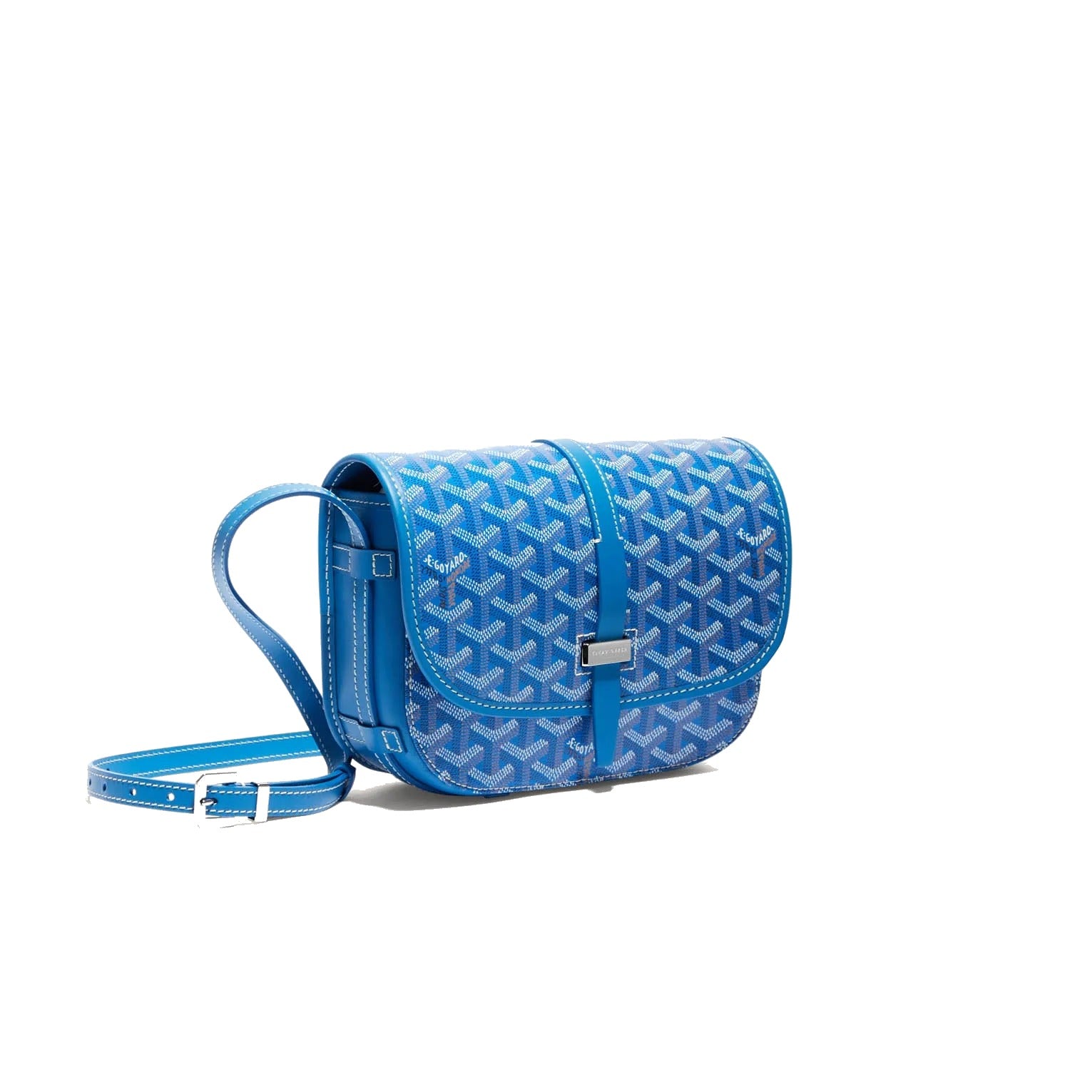 Canvas Crossbody Messenger - Small - Sky Blue