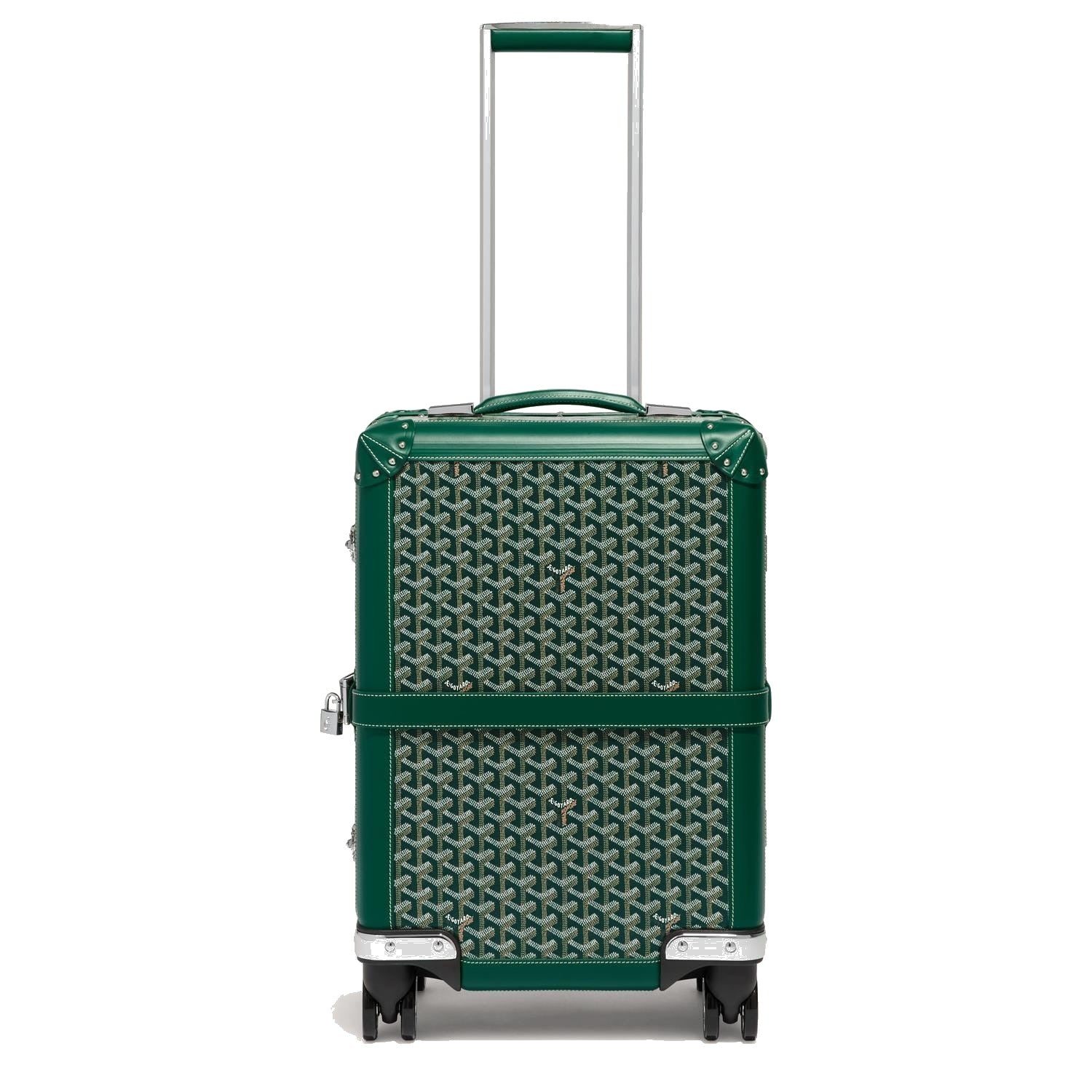Canvas Rolling Trolley Suitcase - Cabin - Green - 31