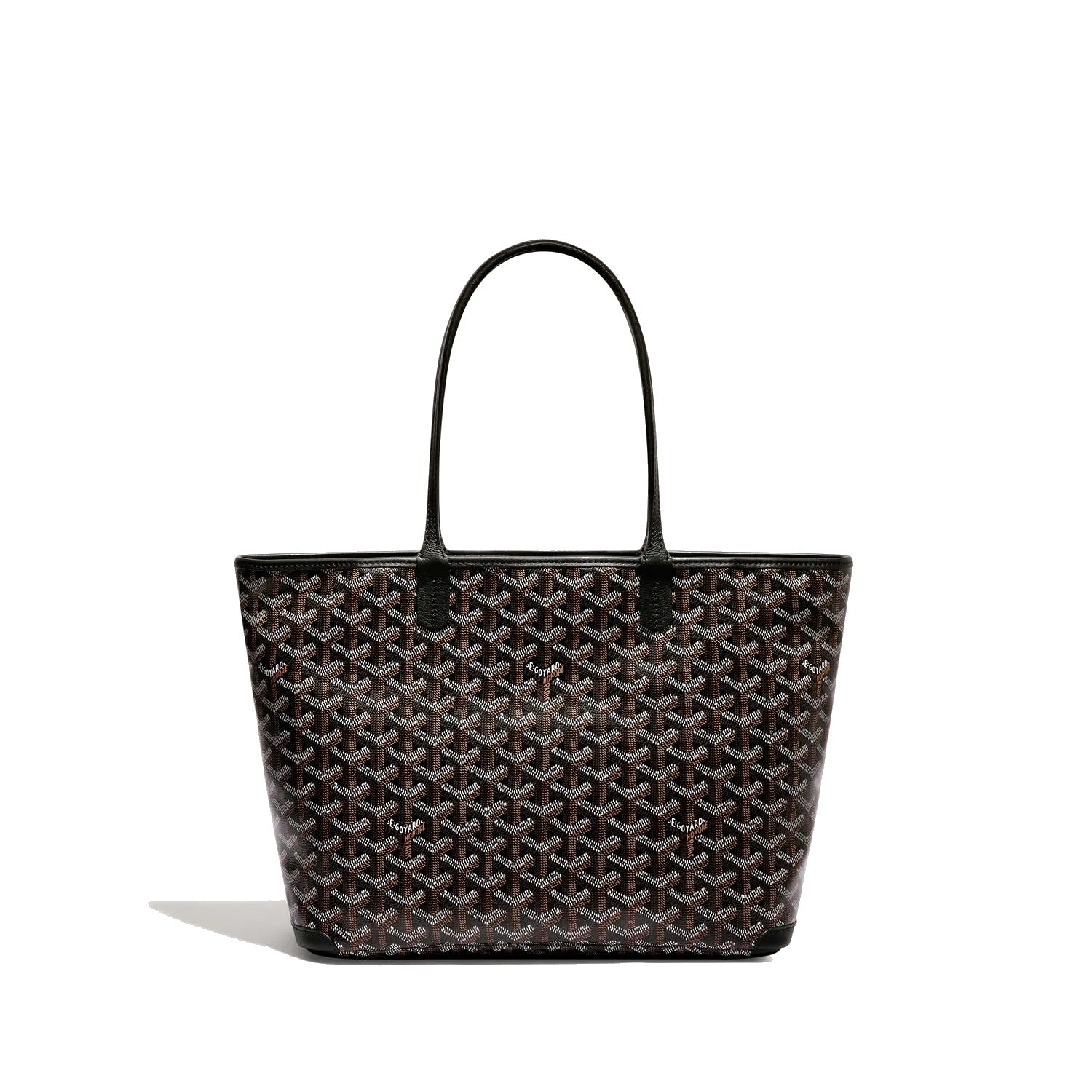 Zippered Canvas Tote - Small - Black - 2