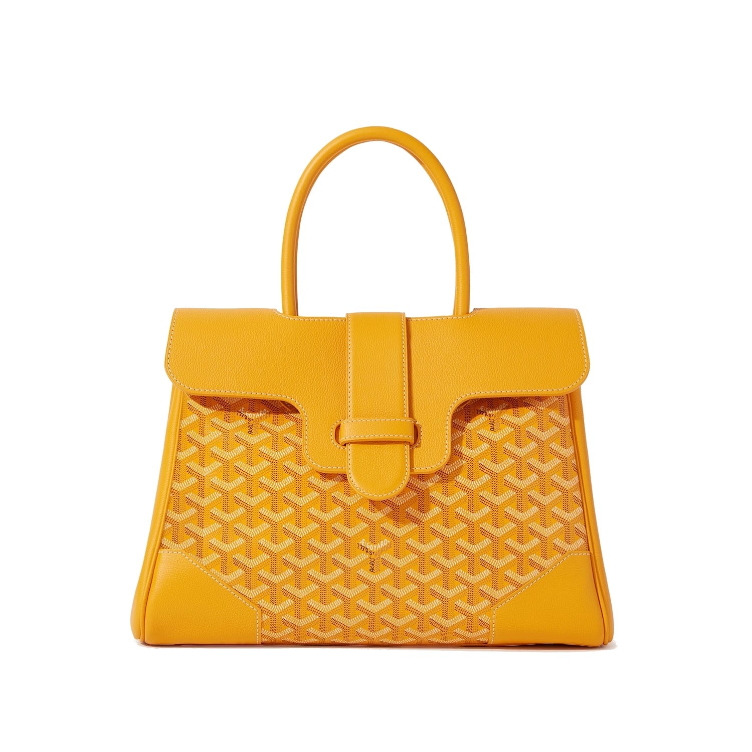 Structured Convertible Tote Bag - Yellow