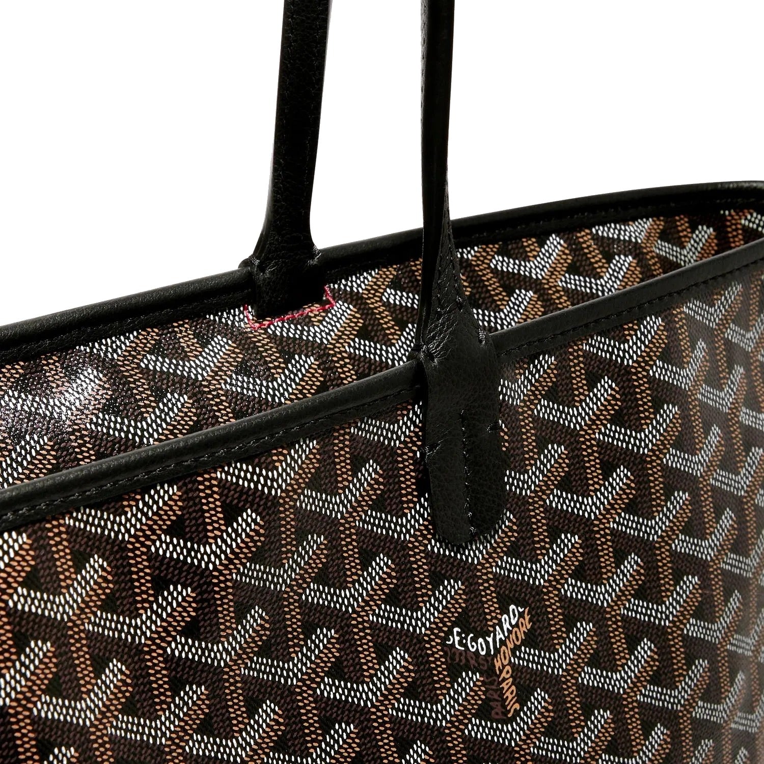 Zippered Canvas Tote - Medium - Black - 3