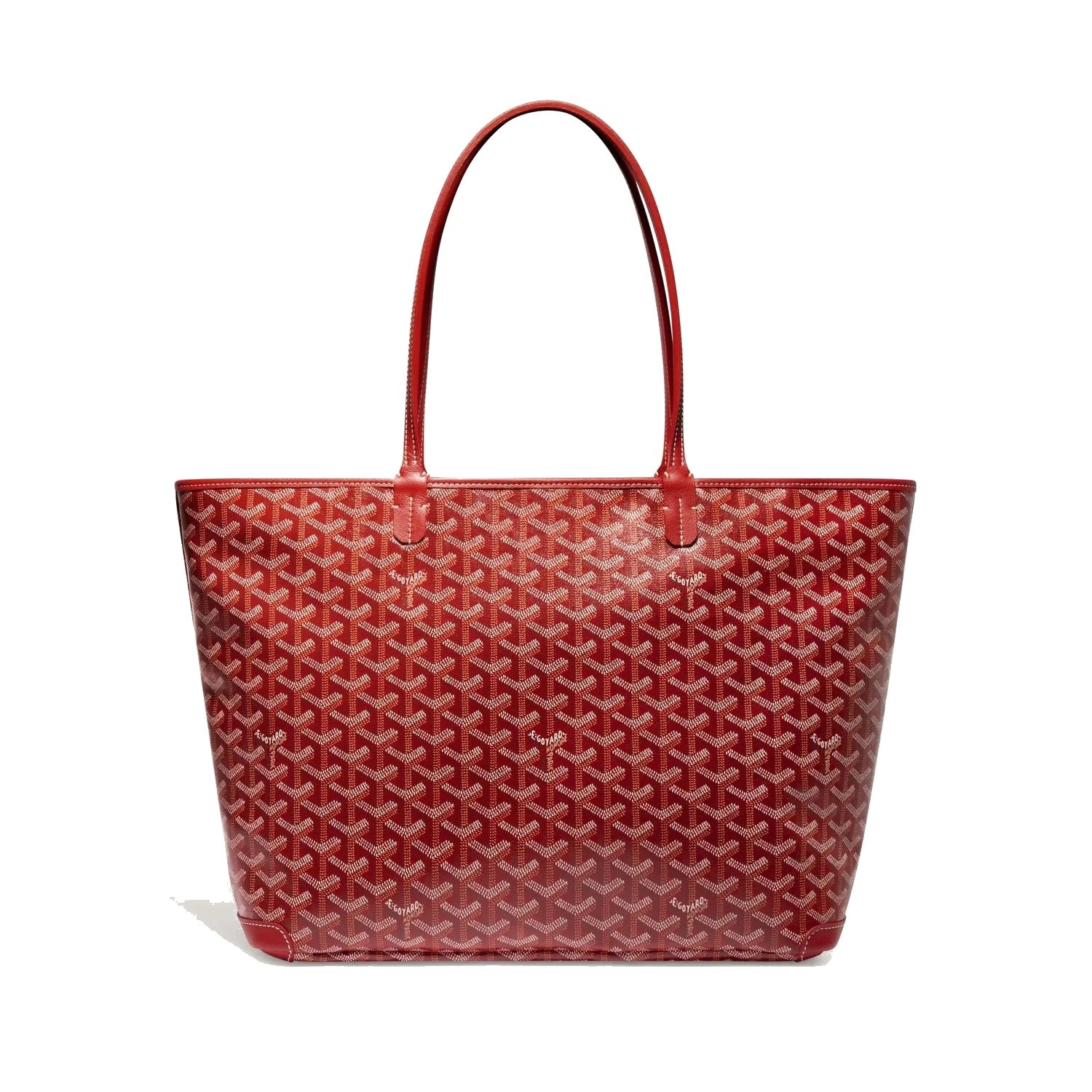 Zippered Canvas Tote - Medium - Red - 10