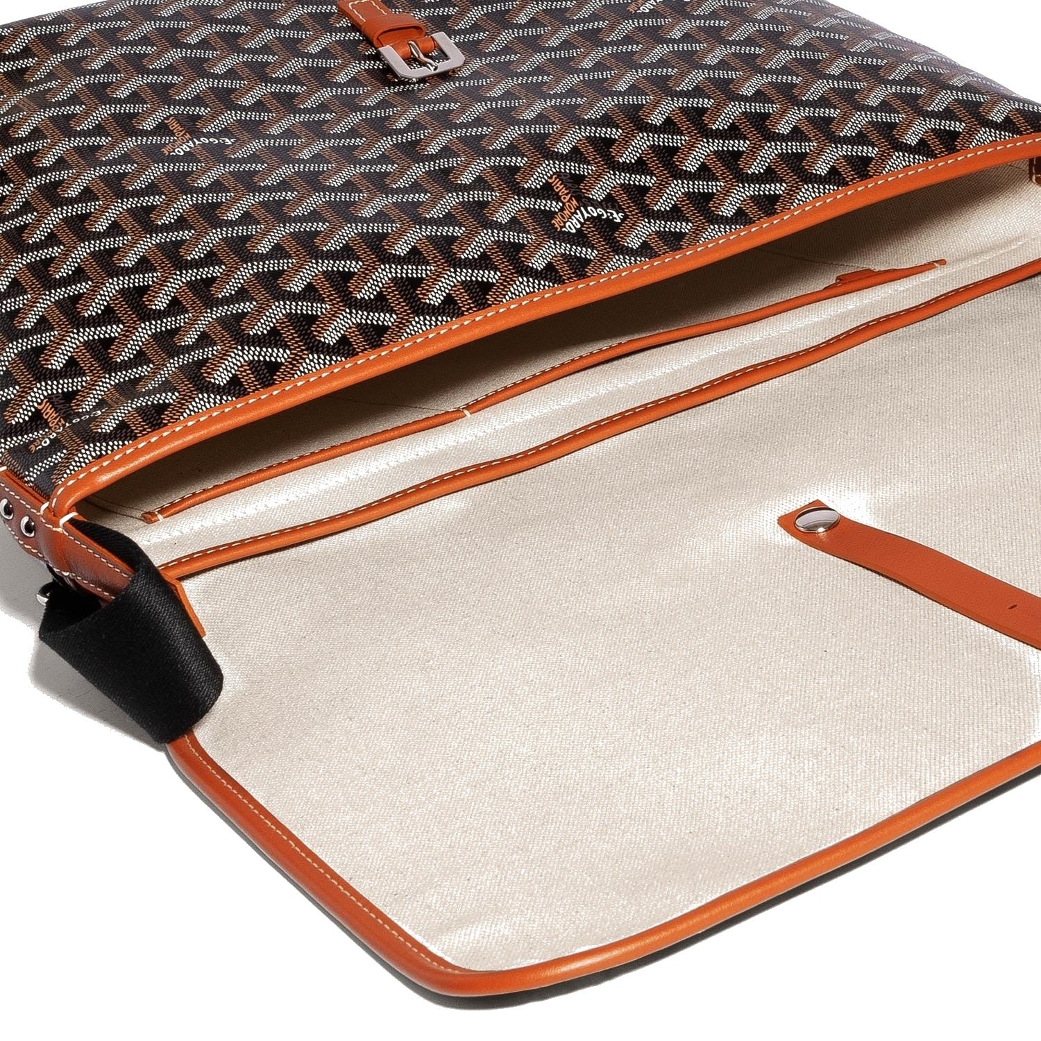 Classic Messenger Bag - Medium - Black & Tan - 8
