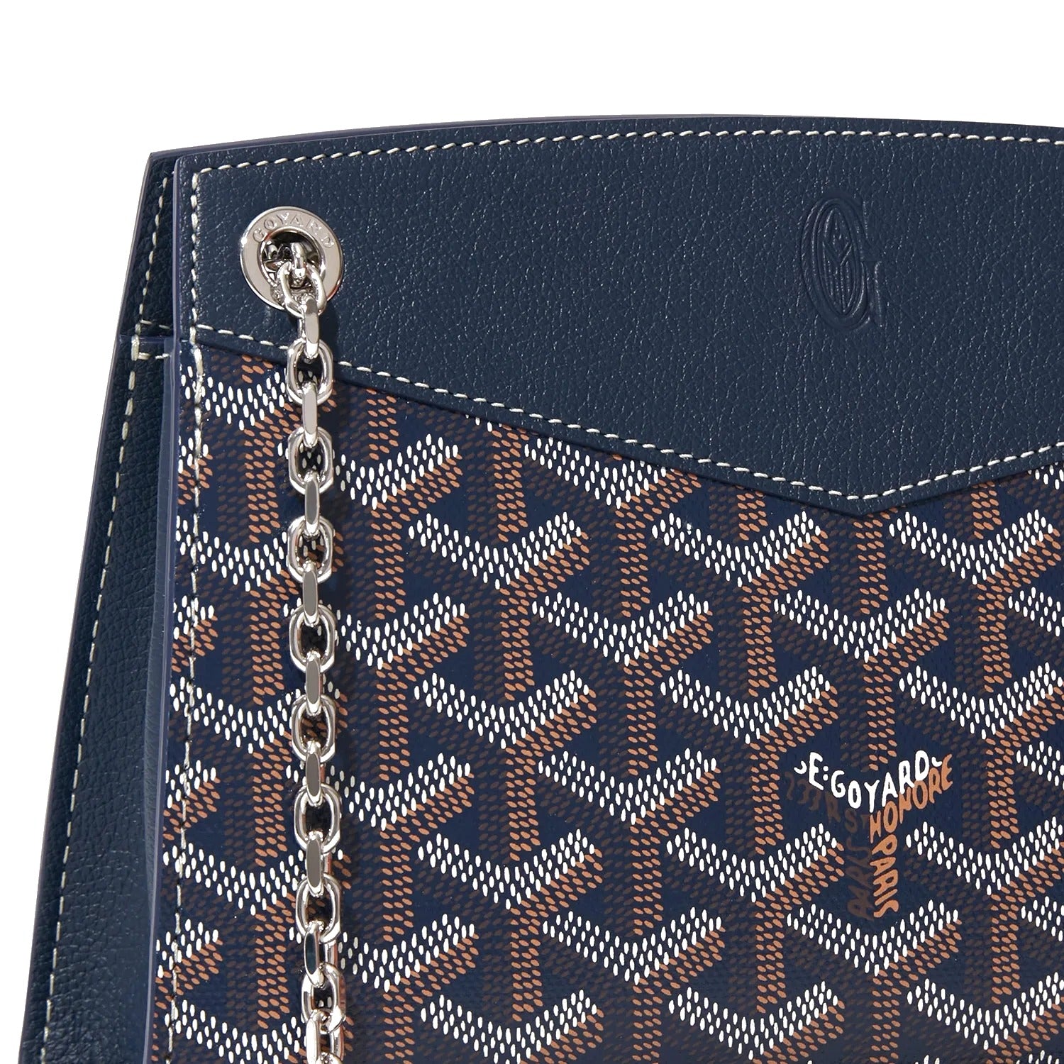 Structured Mini Bucket Bag - Navy Blue - 40