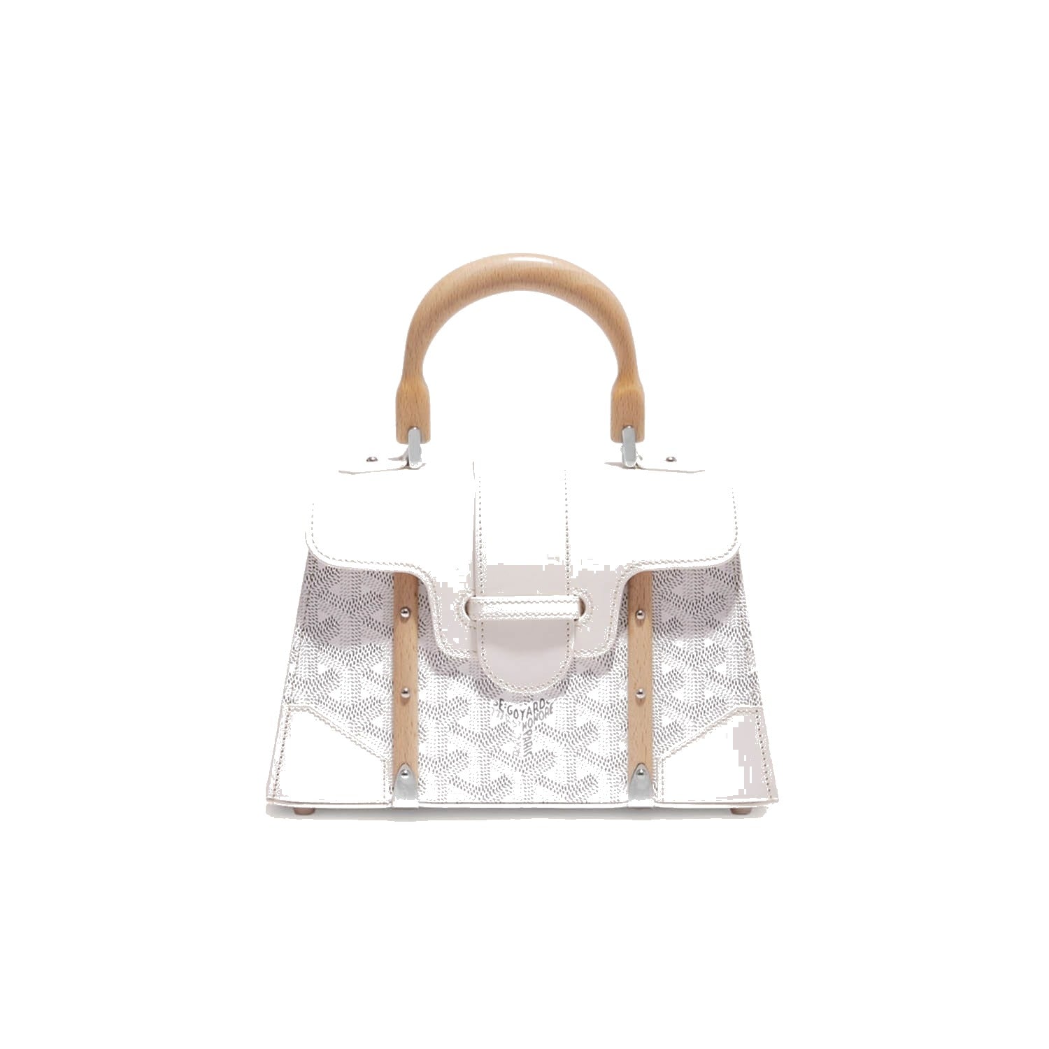 Structured Mini Top-Handle Bag - White - 47