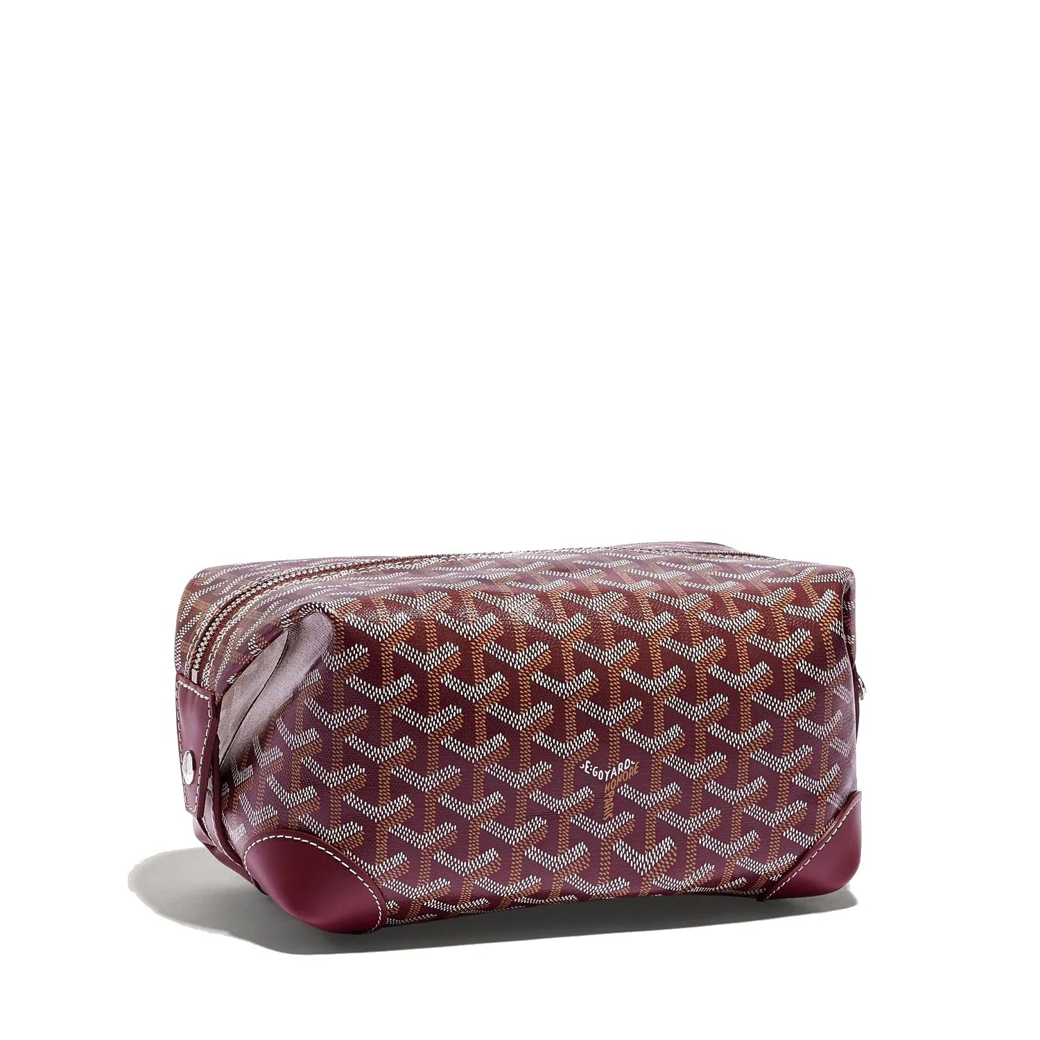 Canvas Bowling Toiletry Bag - Burgundy