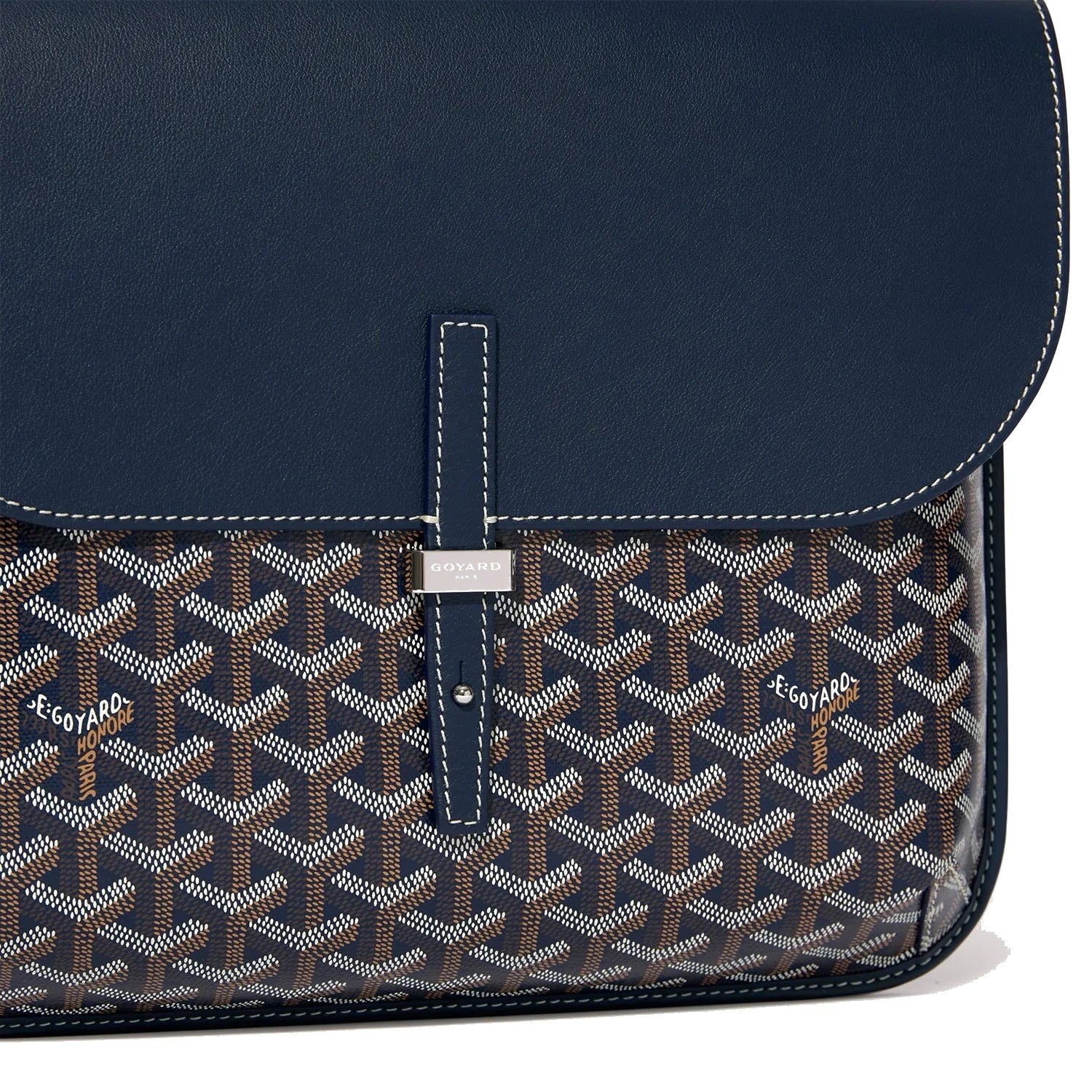 Sporty Messenger Crossbody - Medium - Navy Blue - 20