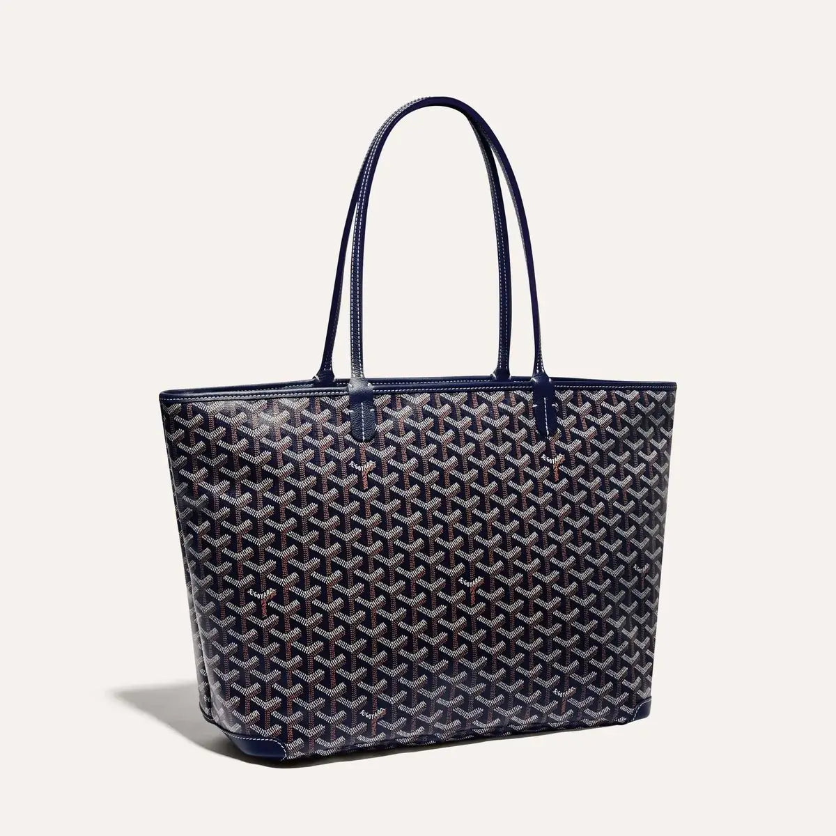 Artois MM Structured Tote - Navy Blue
