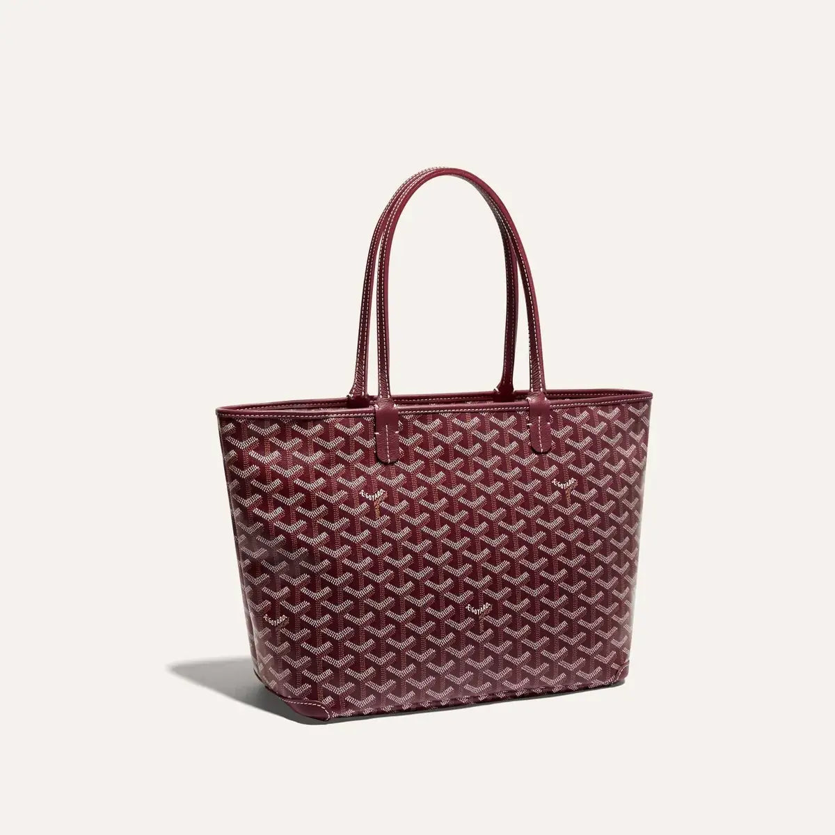 Artois PM Structured Tote - Burgundy