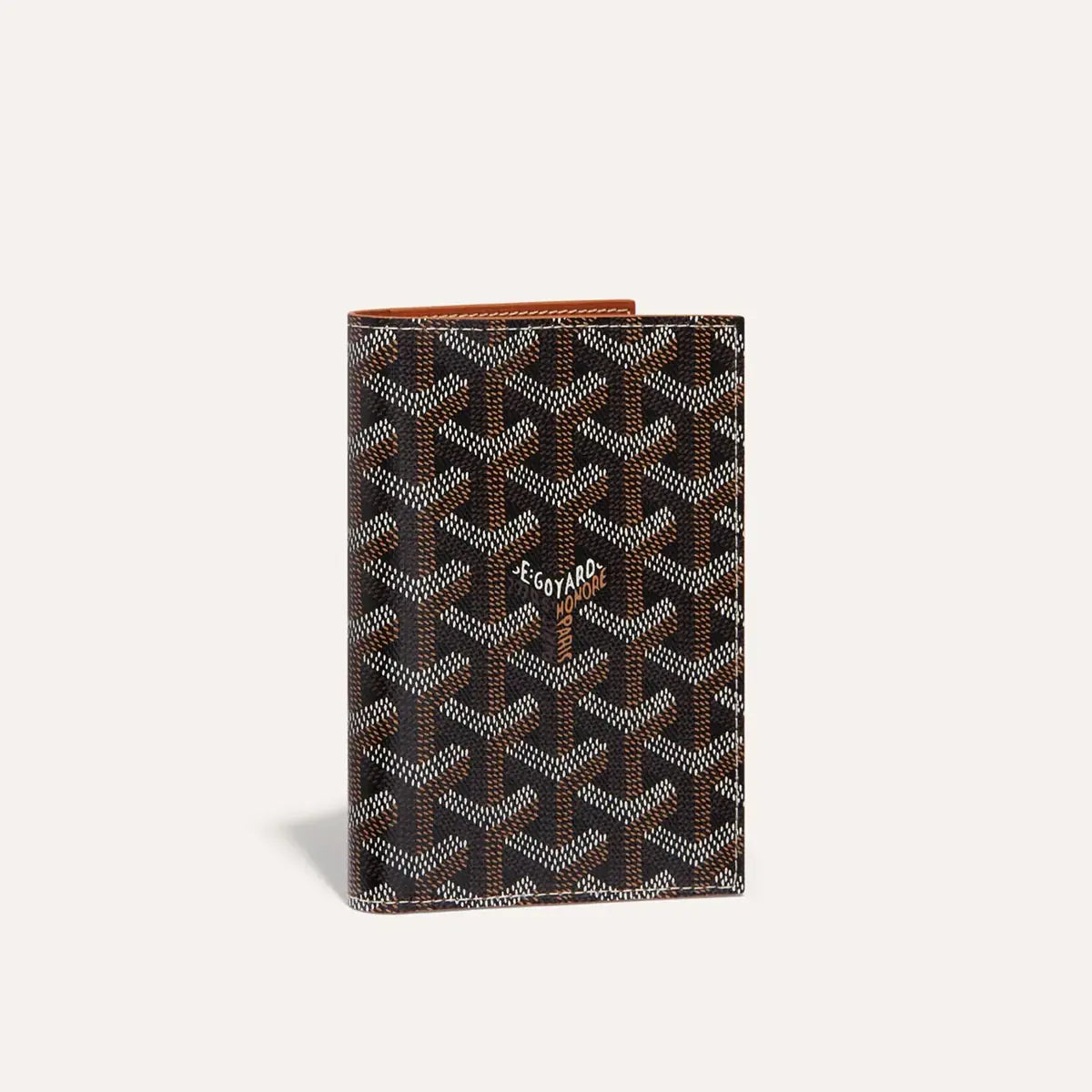 Grenelle Passport Cover - Black & Tan