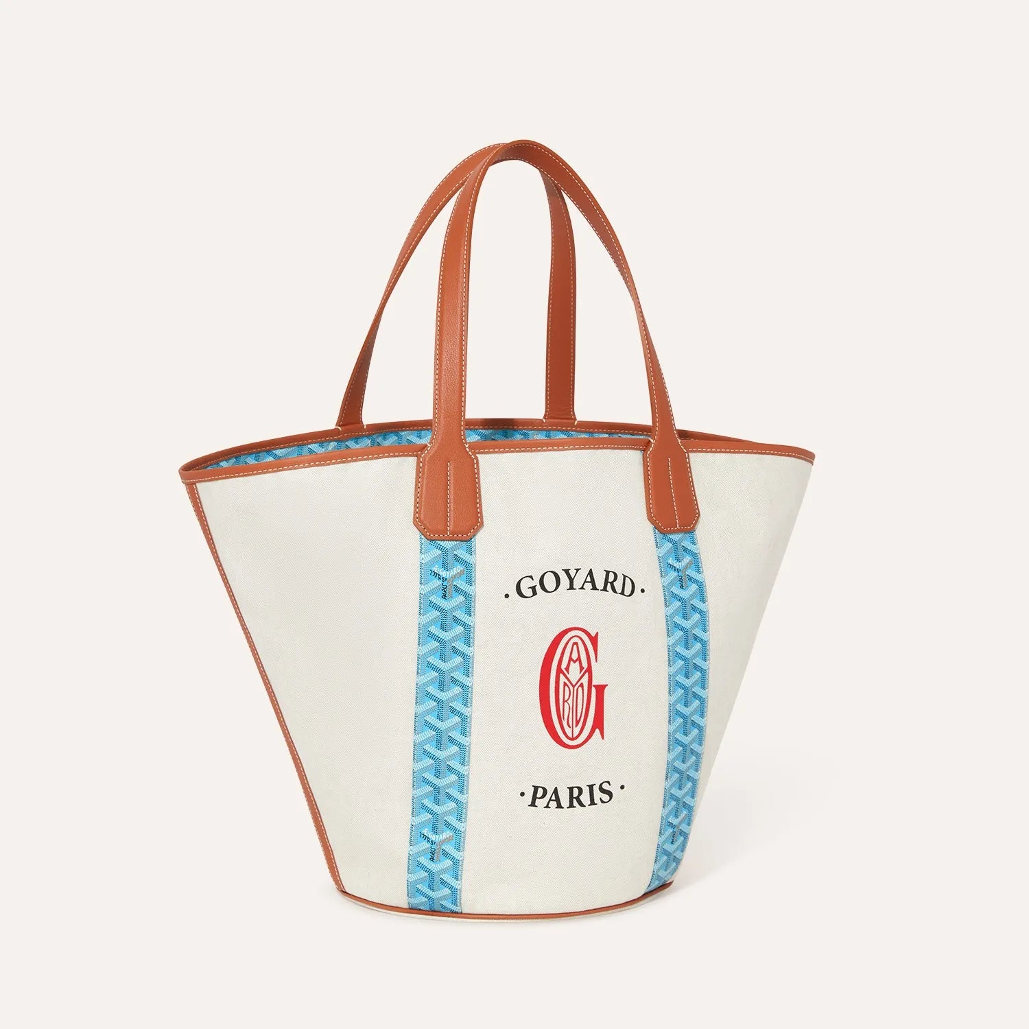 Belharra Beach Bag - Turquoise & Tan