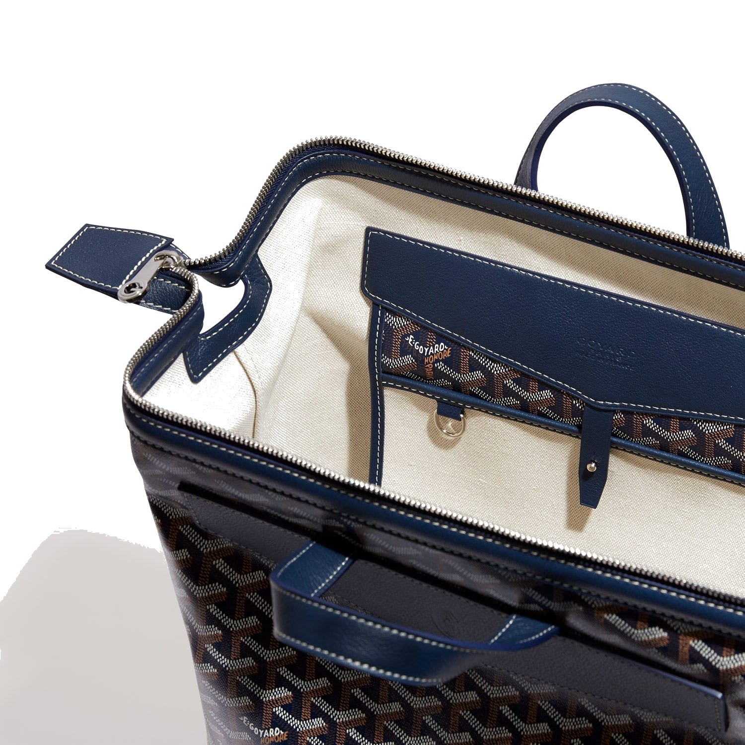 Medium Canvas Backpack - Navy Blue - 24
